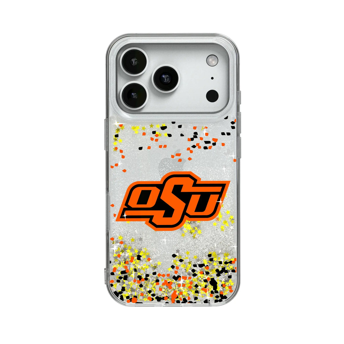 Oklahoma State University Cowboys Confetti Glitter Phone Case for Apple iPhone