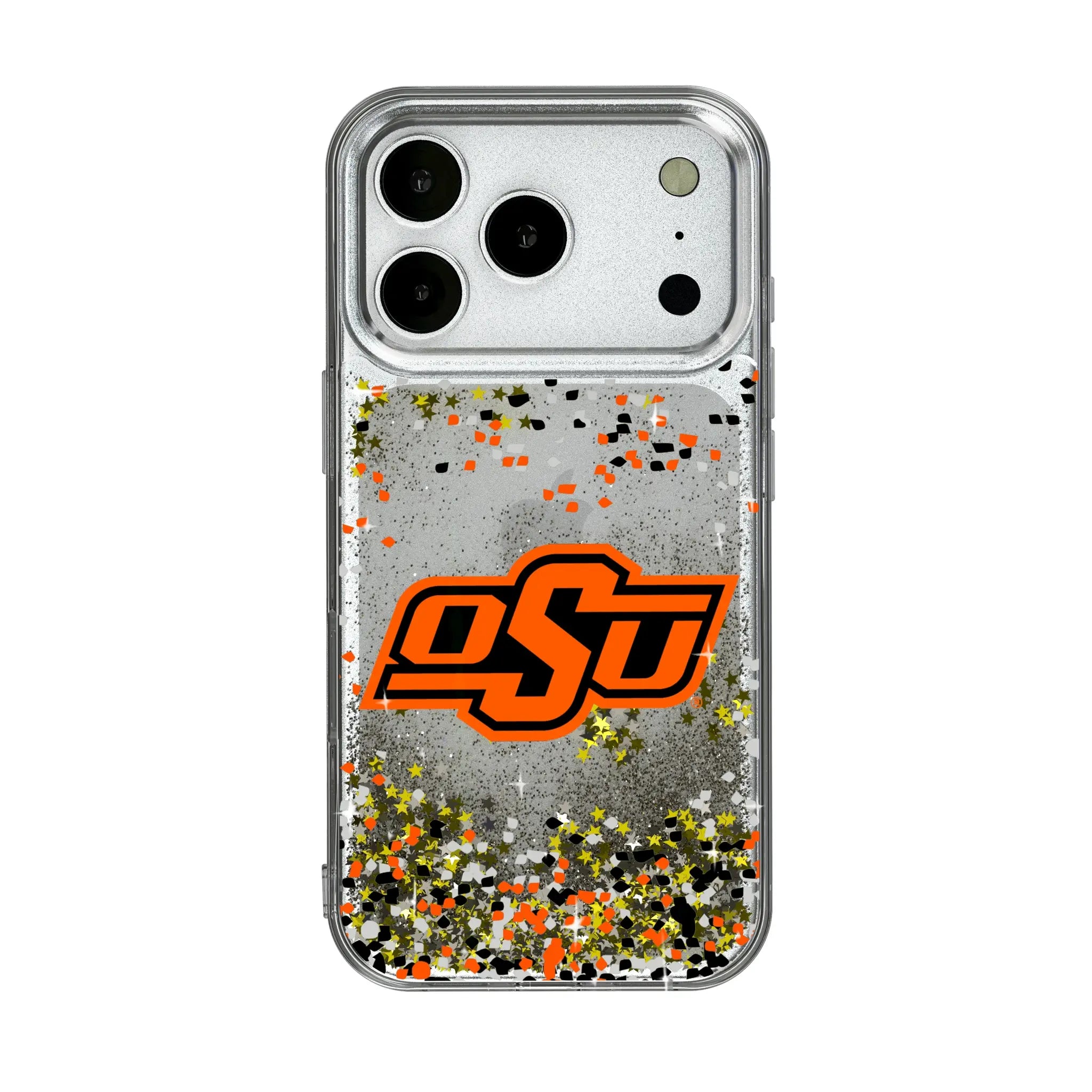 Oklahoma State University Cowboys Confetti iPhone Glitter Phone Case for Apple iPhone