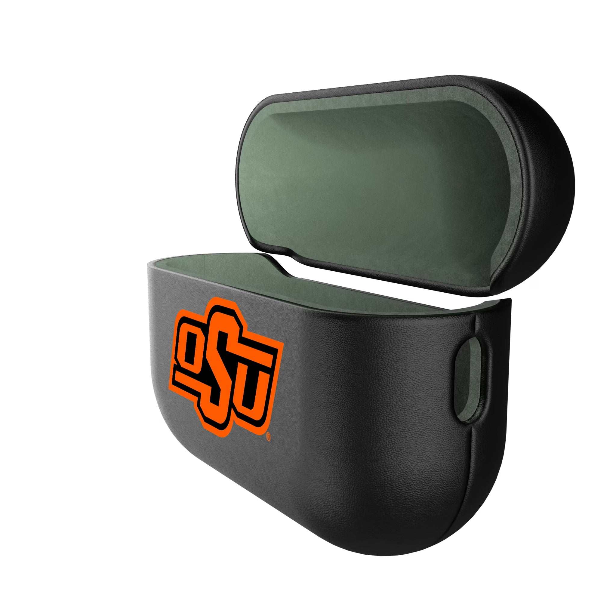 Oklahoma State University Cowboys Insignia AirPods AirPod Case Cover - Isometric View#Device_AirPods Pro 2nd Gen