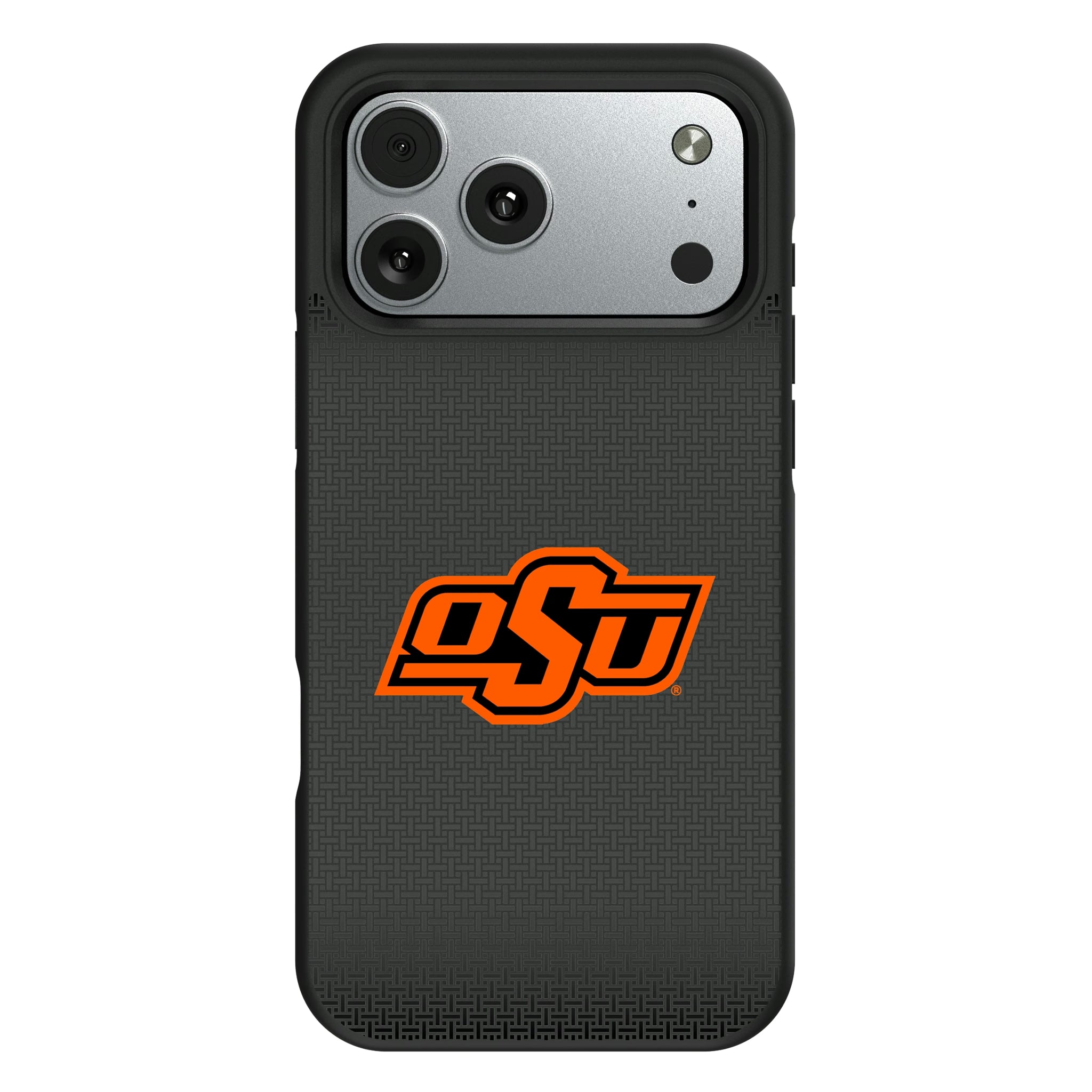 Oklahoma State University Cowboys Linen iPhone Bump Phone Case for Apple iPhone#Device_iPhone 17 Pro Max