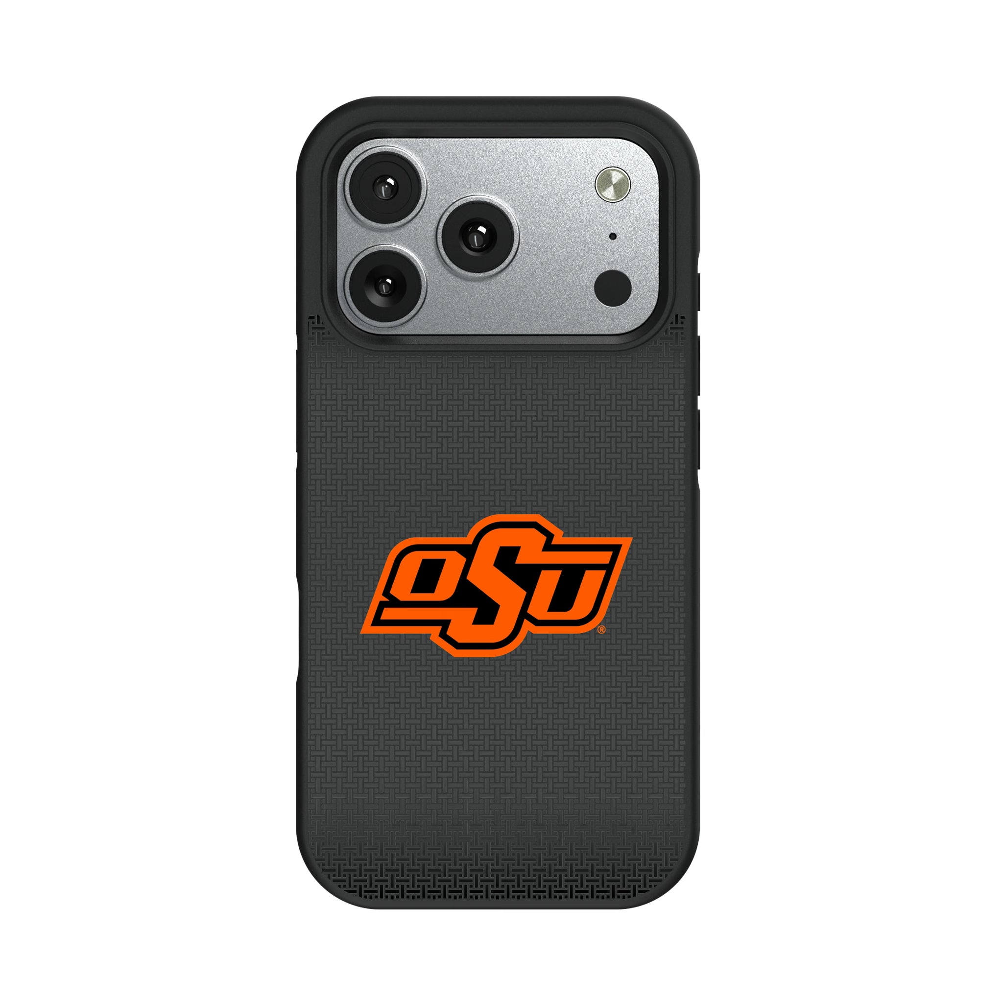 Oklahoma State University Cowboys Linen iPhone Bump Phone Case for Apple iPhone#Device_iPhone 17 Pro
