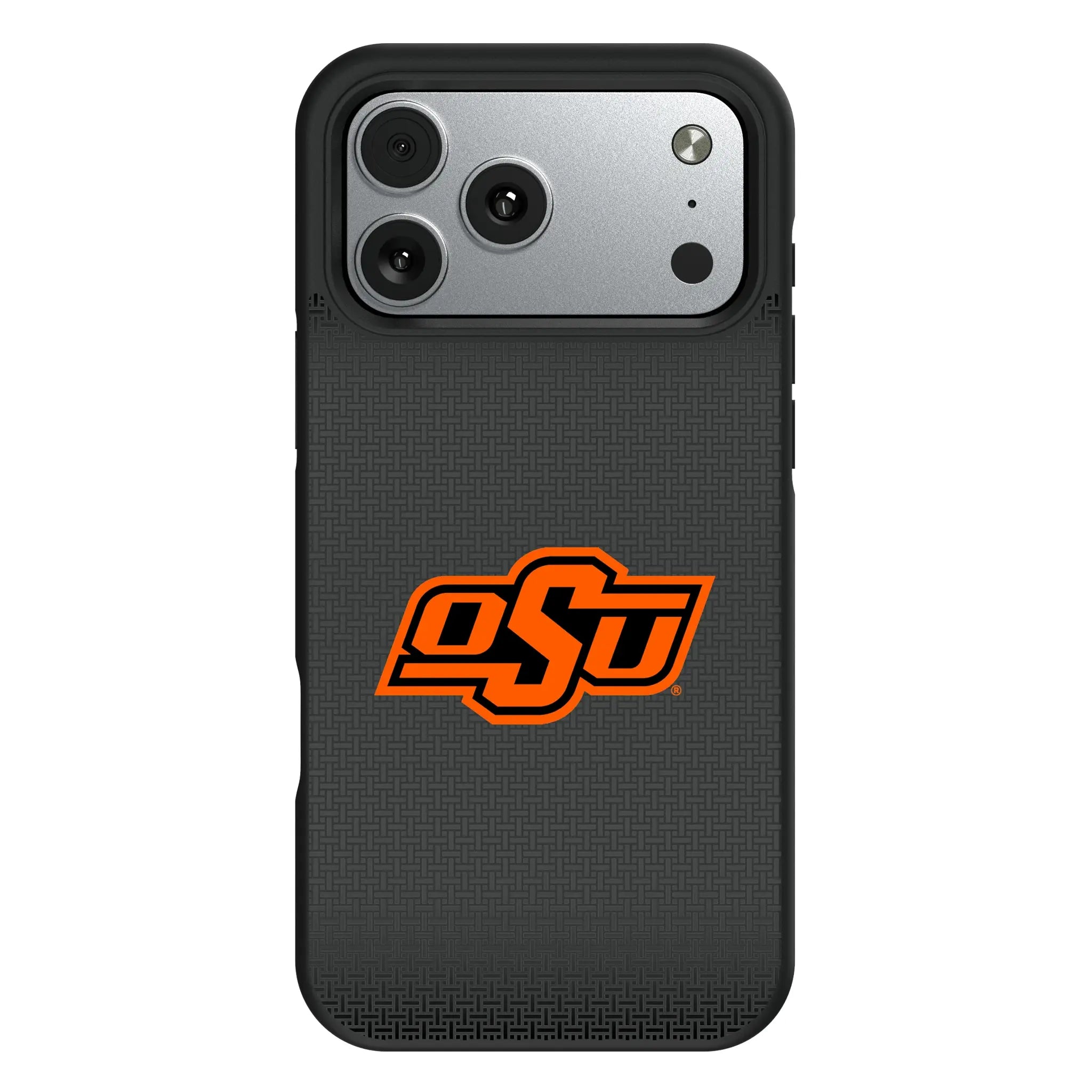Oklahoma State University Cowboys Linen iPhone Bump Phone Case for Apple iPhone#Device_iPhone 17 Pro Max