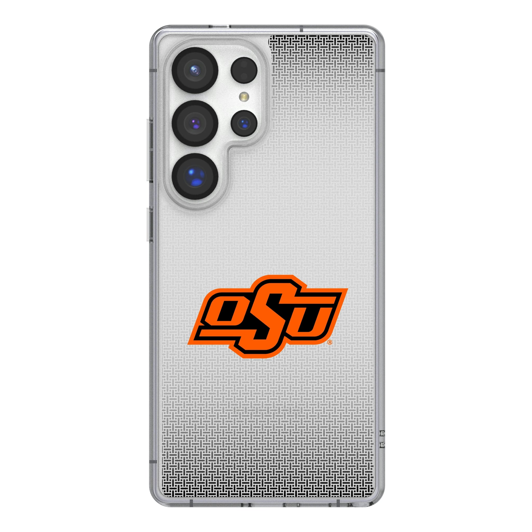 Oklahoma State University Cowboys Linen Galaxy Clear Phone Case for Samsung Galaxy