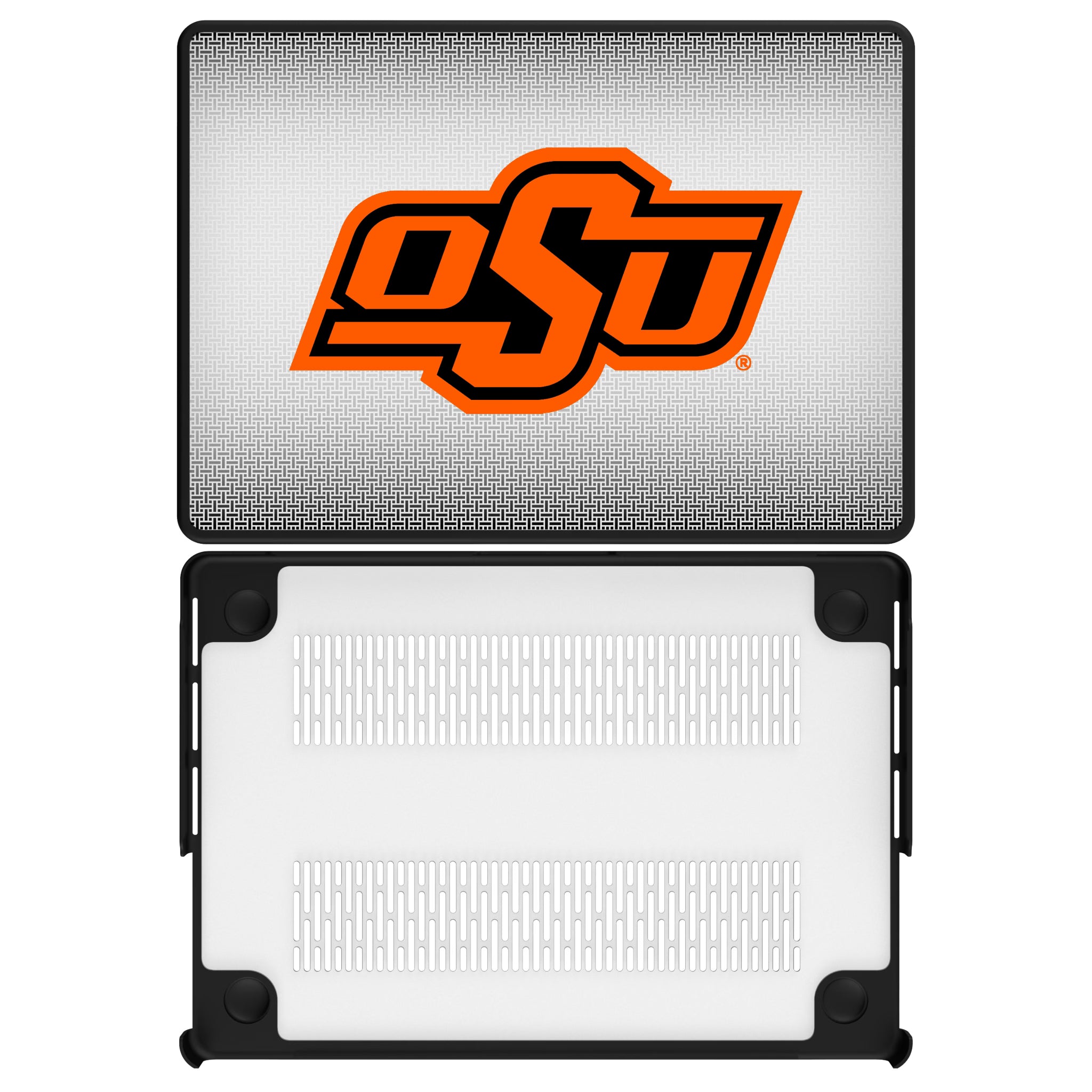 Oklahoma State University Cowboys Linen MacBook Laptop Case for Apple MacBook#Device_MacBook Pro (14-inch, 2021) / MacBook Pro (14-inch, 2023) / MacBook Pro (14-inch, 2024)
