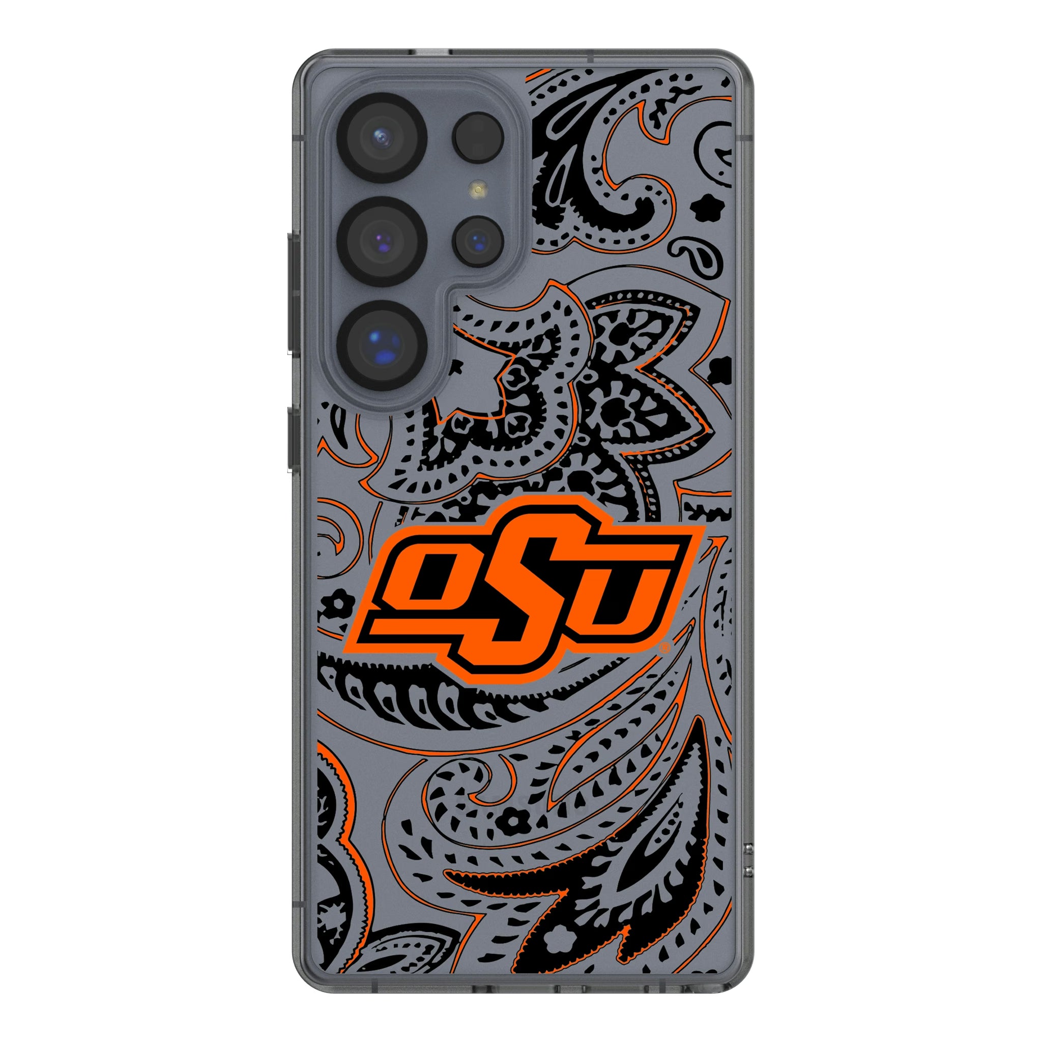 Oklahoma State University Cowboys Paisley Galaxy Clear Phone Case for Samsung Galaxy
