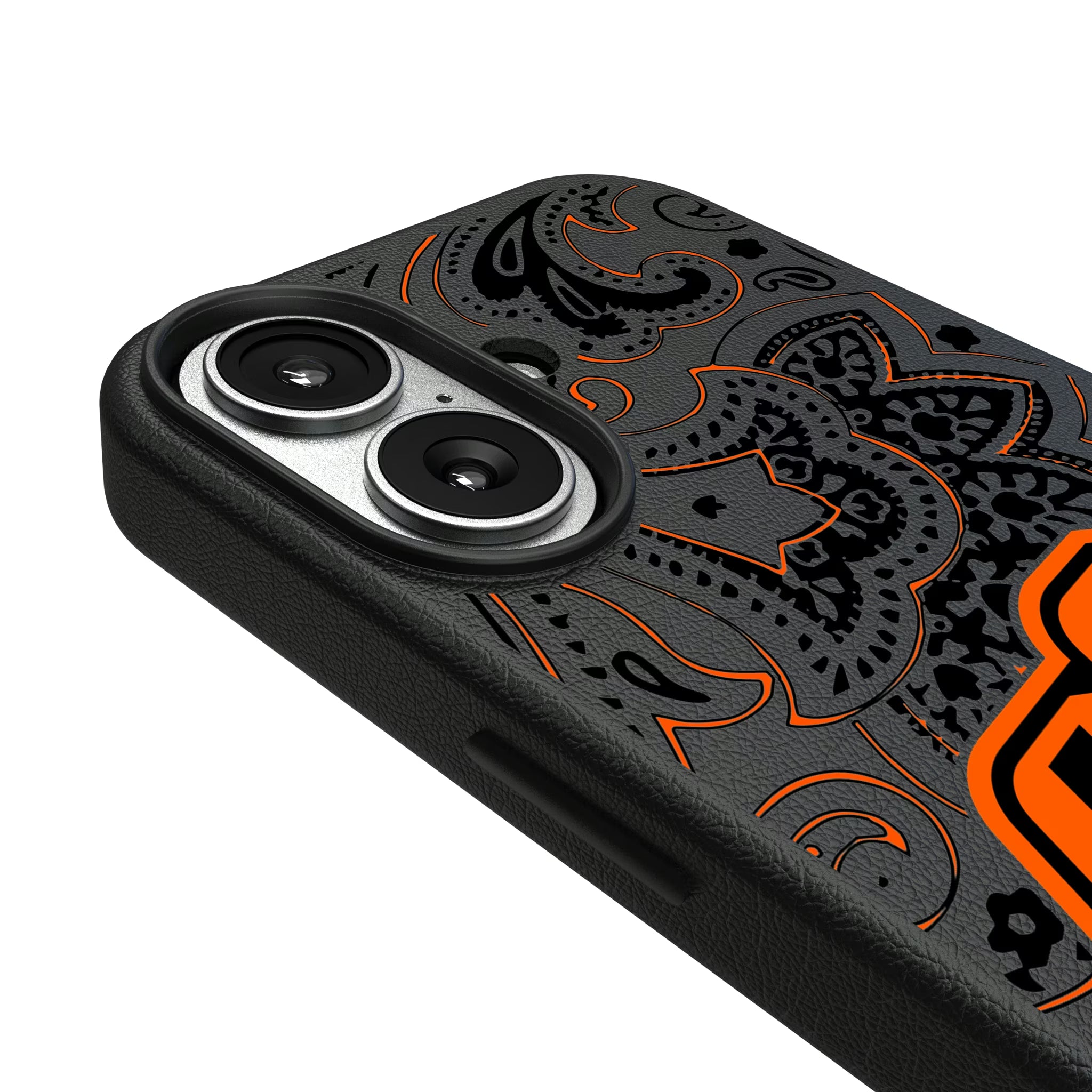 Oklahoma State University Cowboys Paisley iPhone MagSafe Compatible Phone Case for Apple iPhone - Detail#Device_iPhone 17