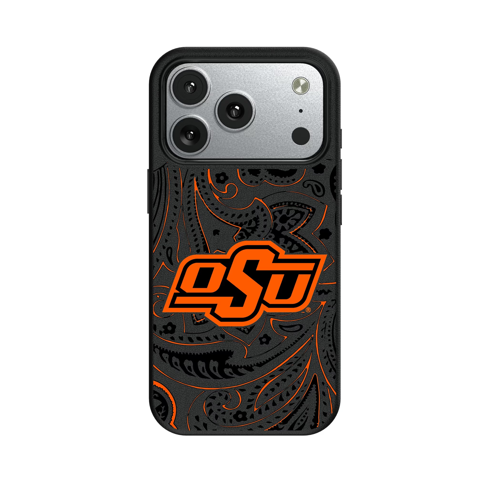 Oklahoma State University Cowboys Paisley iPhone MagSafe Compatible Phone Case for Apple iPhone#Device_iPhone 17 Pro