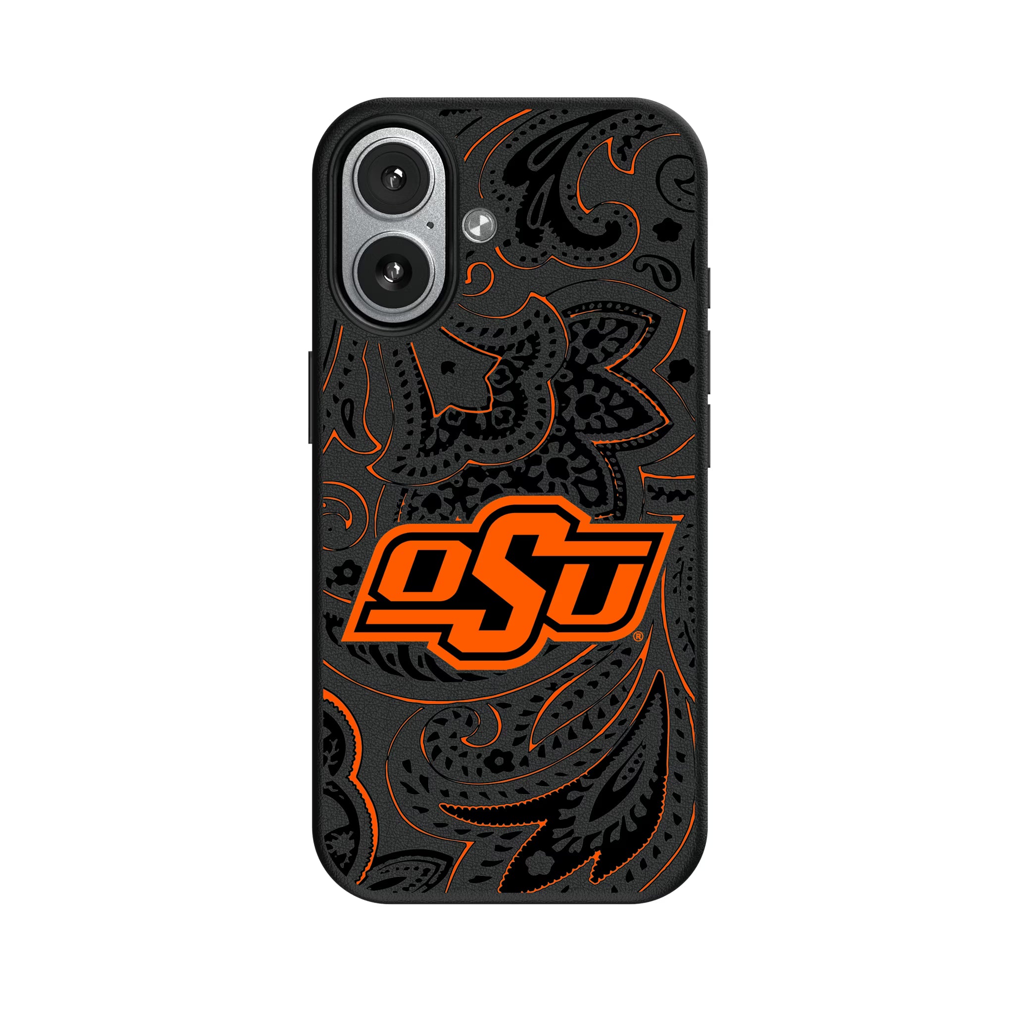 Oklahoma State University Cowboys Paisley iPhone MagSafe Compatible Phone Case for Apple iPhone#Device_iPhone 17