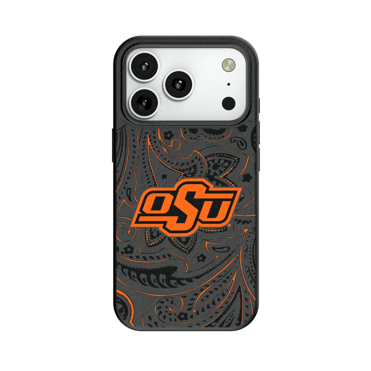 Oklahoma State University Cowboys Paisley MagSafe Compatible Phone Case for Apple iPhone