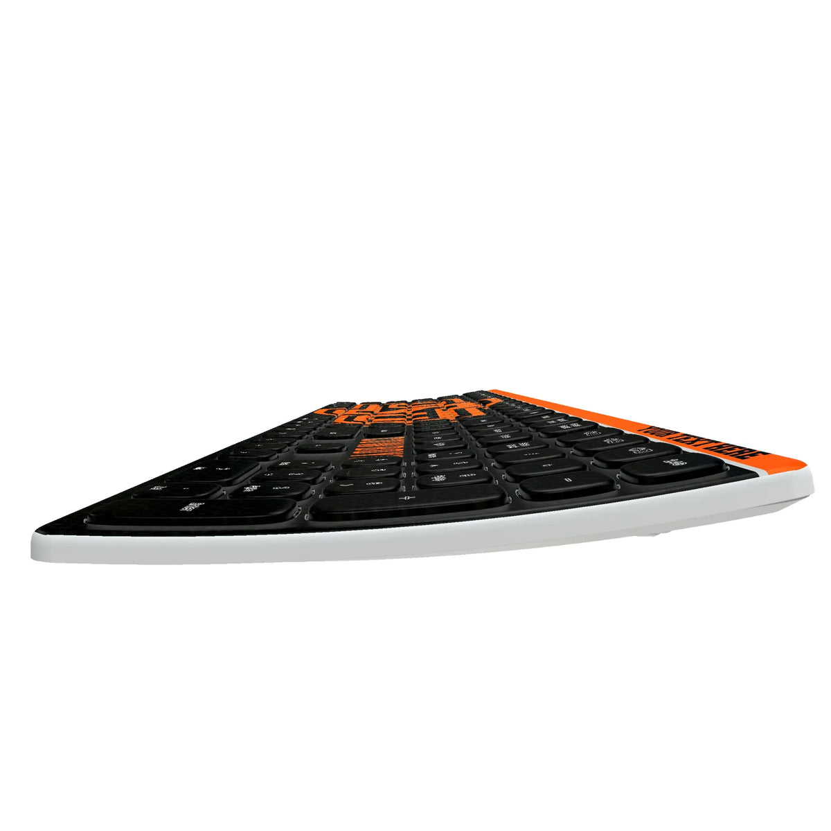 Oklahoma State University Cowboys Personalized Endzone Solid KKB605 Curved Wireless Keyboard