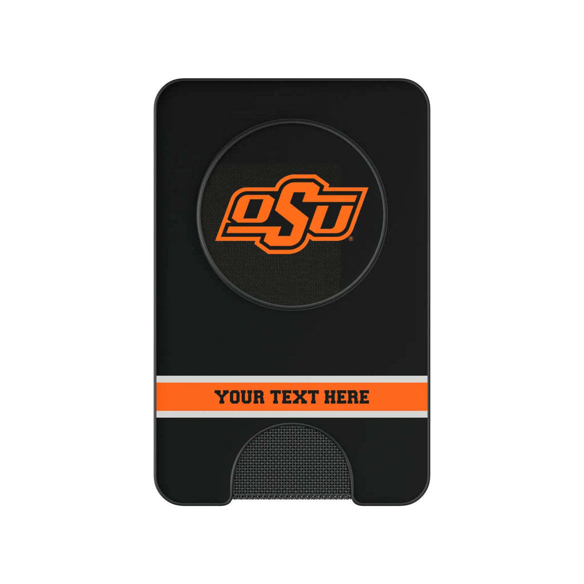 Oklahoma State University Cowboys Personalized Endzone Solid Popsockets Wallet Magnetic