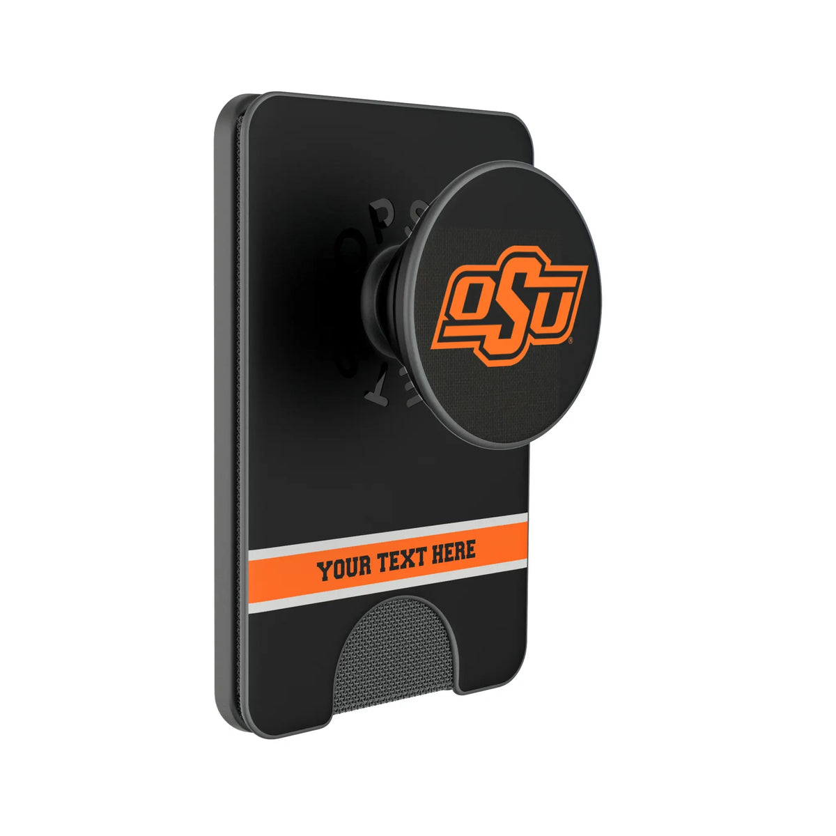 Oklahoma State University Cowboys Personalized Endzone Solid Popsockets Wallet Magnetic