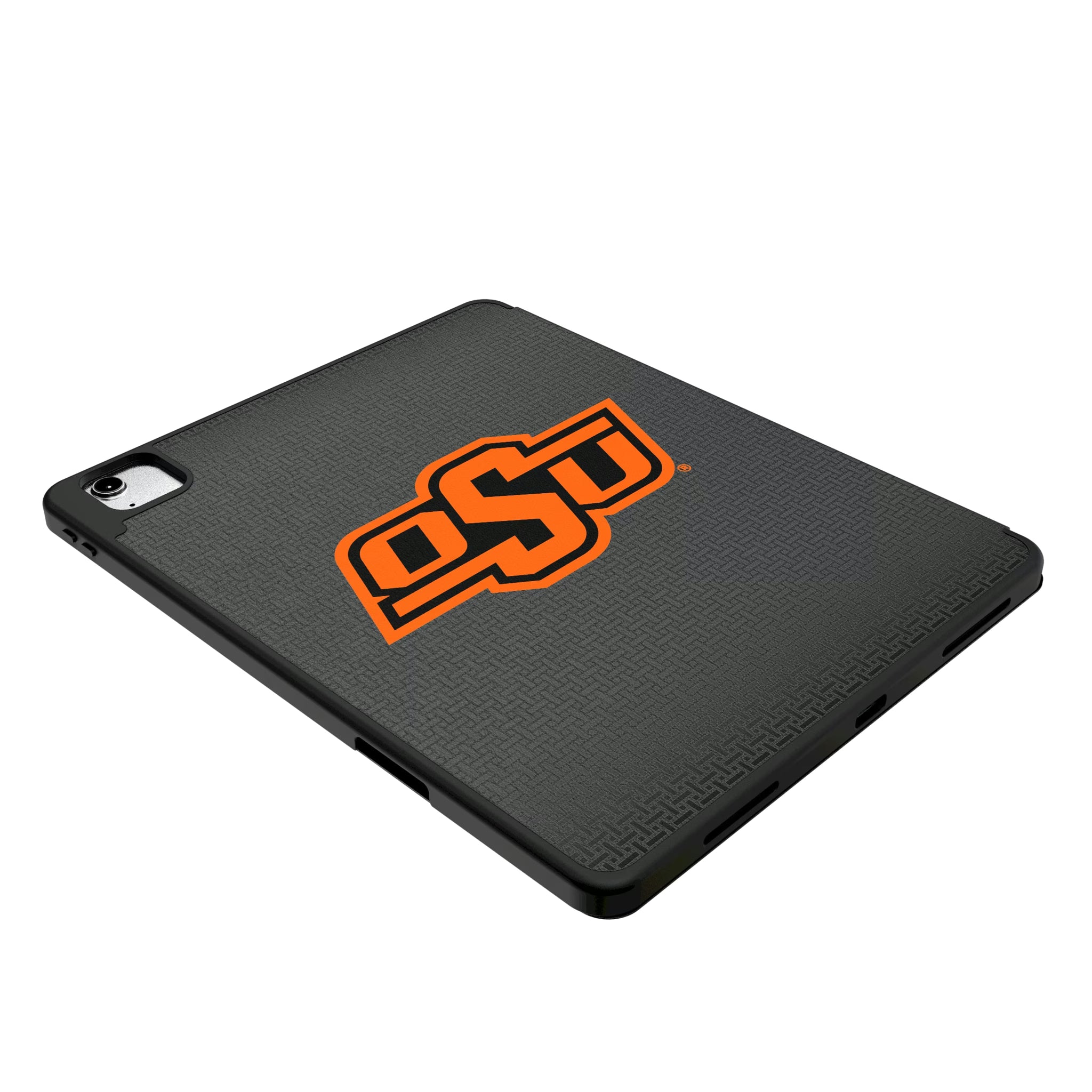 Oklahoma State University Cowboys Personalized Linen iPad Tablet Case for Apple iPad - Isometric View