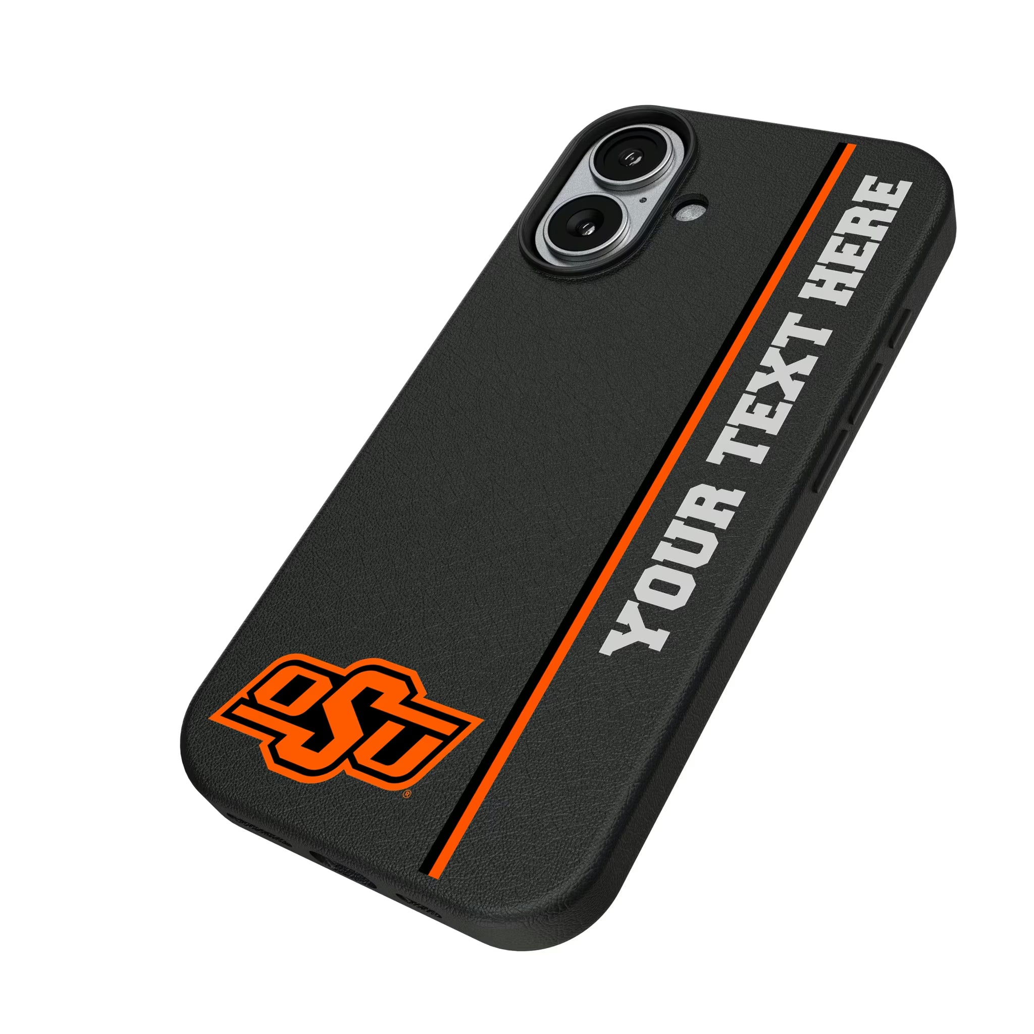 Oklahoma State University Cowboys Personalized Sidebard iPhone MagSafe Compatible Phone Case for Apple iPhone - Isometric View#Device_iPhone 17