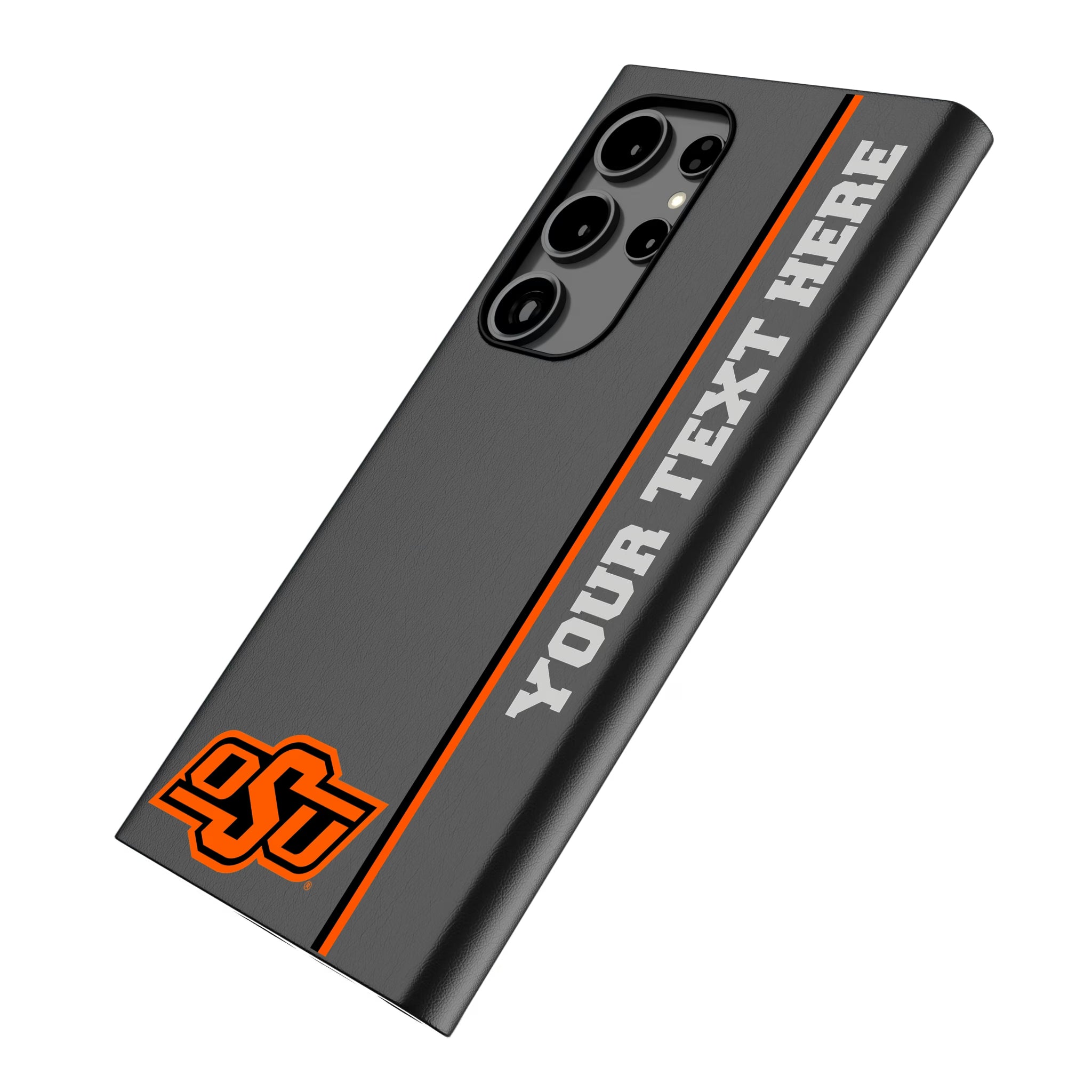 Oklahoma State University Cowboys Personalized Sidebard Galaxy MagSafe Compatible Phone Case for Samsung Galaxy - Isometric View