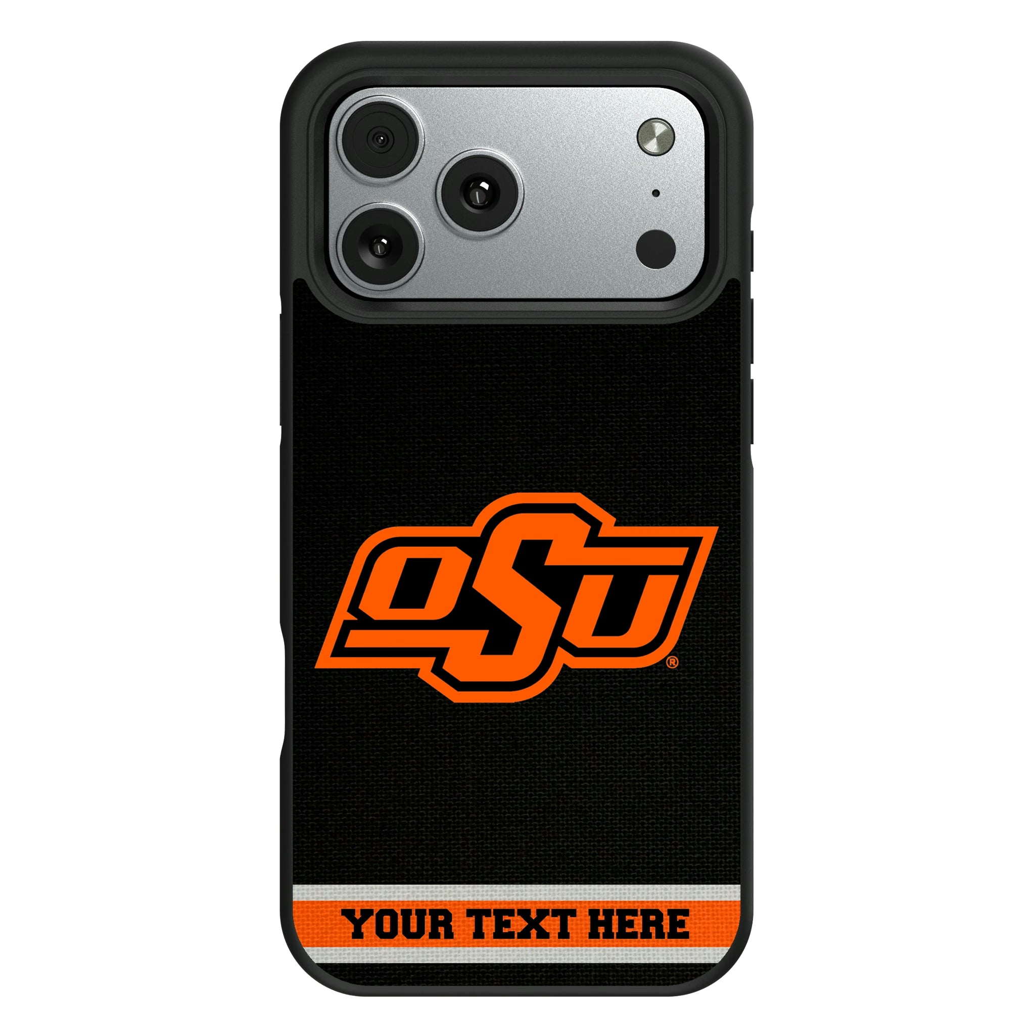 Oklahoma State University Cowboys Personalized Stripe iPhone Bump Phone Case for Apple iPhone#Device_iPhone 17 Pro Max