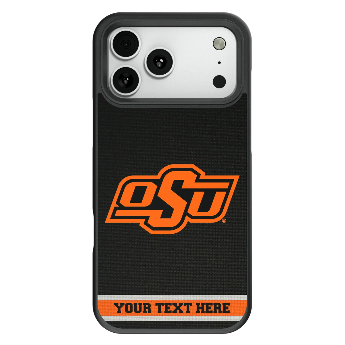 Oklahoma State University Cowboys Personalized Stripe Bump Phone Case for Apple iPhone