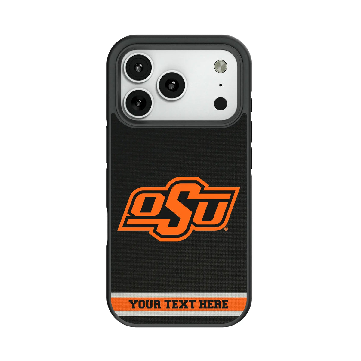 Oklahoma State University Cowboys Personalized Stripe Bump Phone Case for Apple iPhone