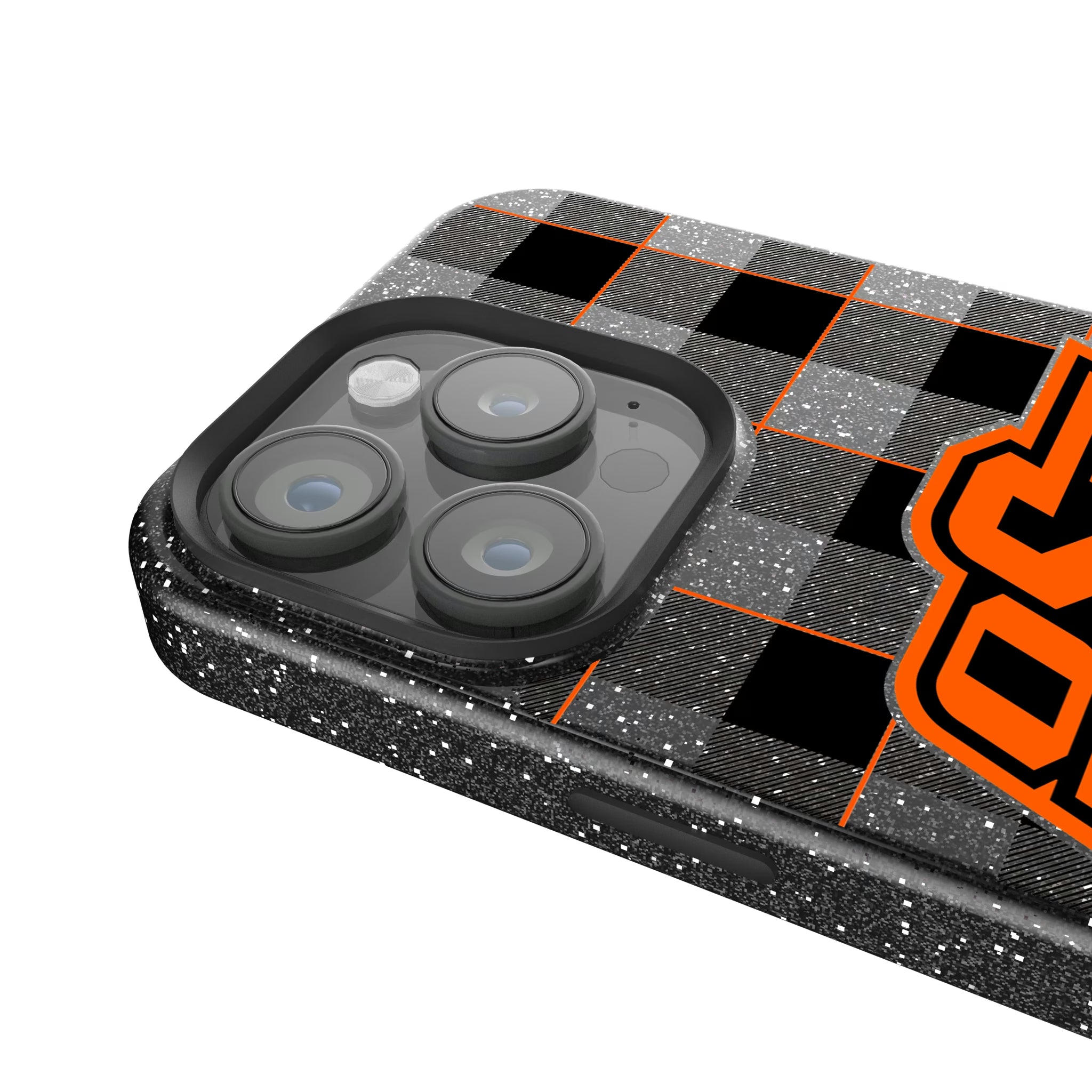 Oklahoma State University Cowboys Plaid iPhone Bling Phone Case for Apple iPhone - Detail
