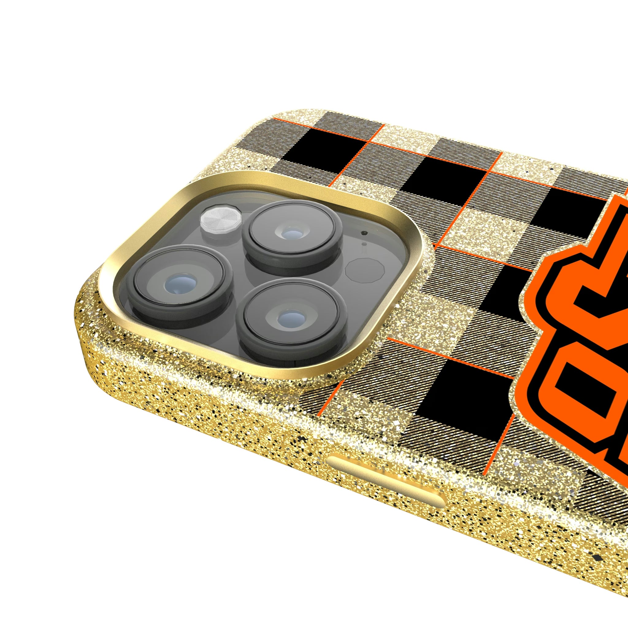 Oklahoma State University Cowboys Plaid iPhone Bling Phone Case for Apple iPhone - Detail