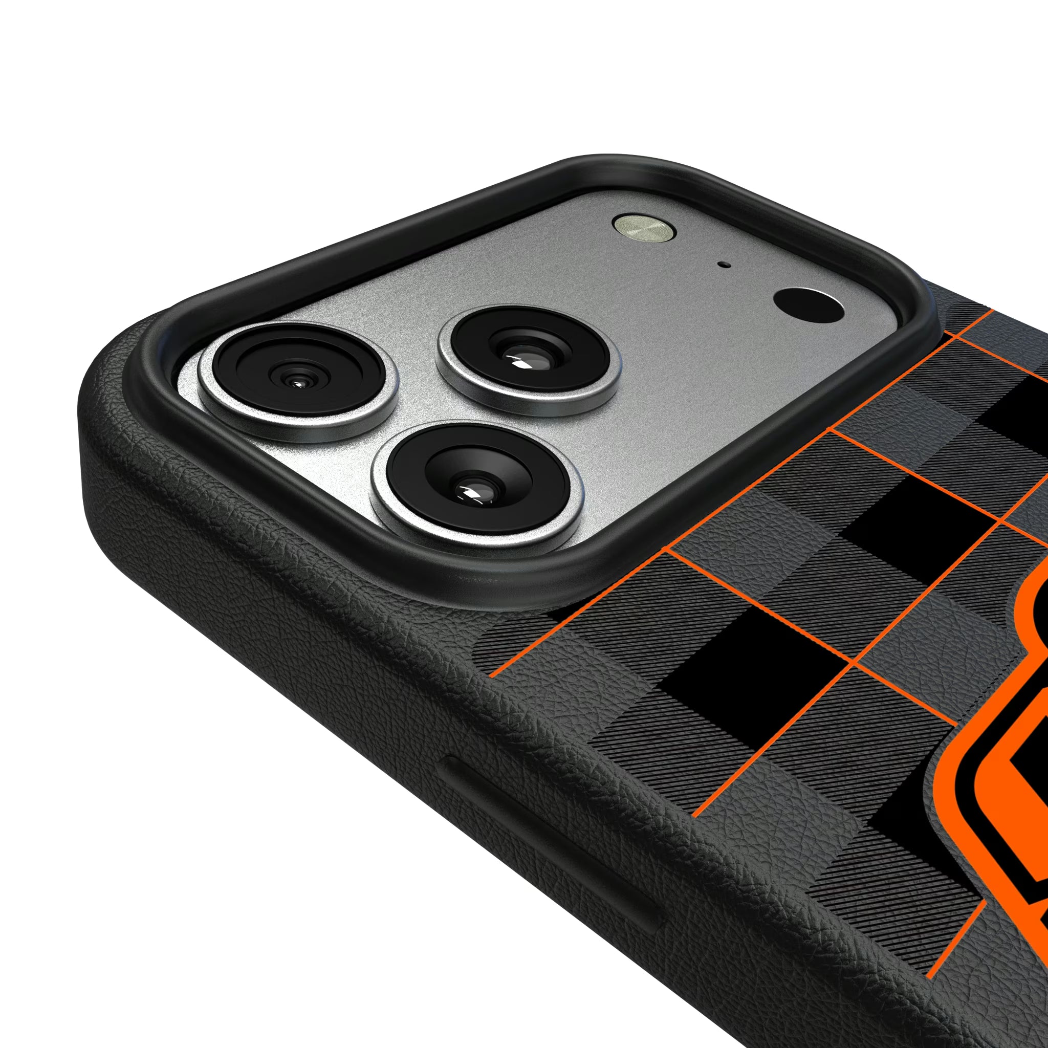 Oklahoma State University Cowboys Plaid iPhone MagSafe Compatible Phone Case for Apple iPhone - Detail#Device_iPhone 17 Pro Max