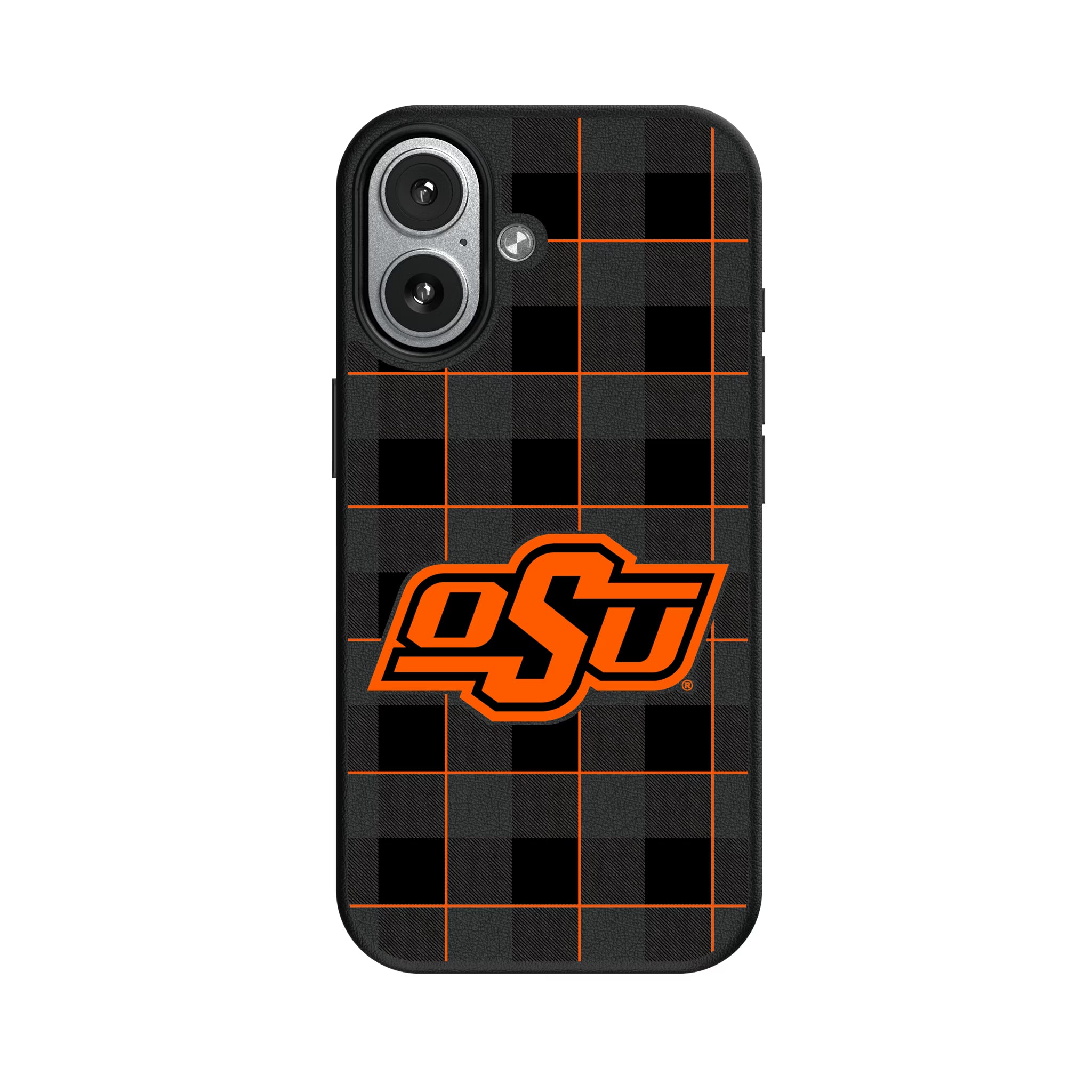 Oklahoma State University Cowboys Plaid iPhone MagSafe Compatible Phone Case for Apple iPhone#Device_iPhone 17