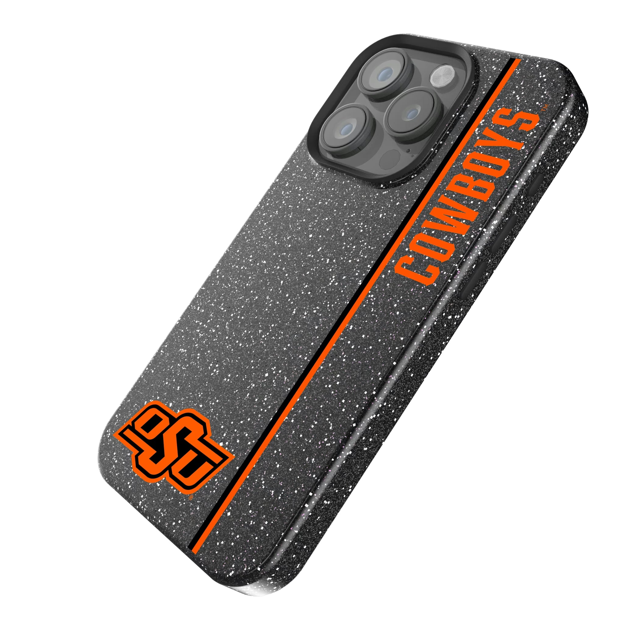 Oklahoma State University Cowboys Sidebar iPhone Bling Phone Case for Apple iPhone - Isometric View