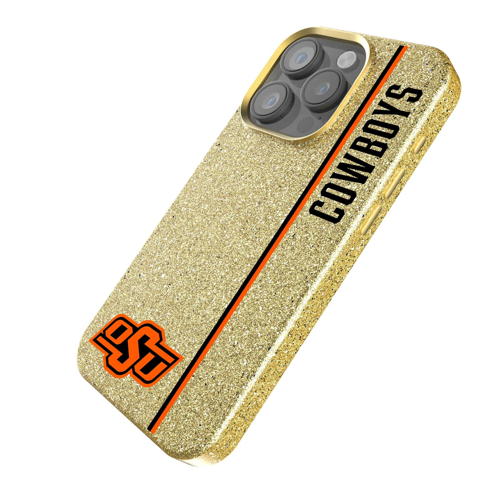Oklahoma State University Cowboys Sidebar iPhone Bling Phone Case for Apple iPhone - Isometric View