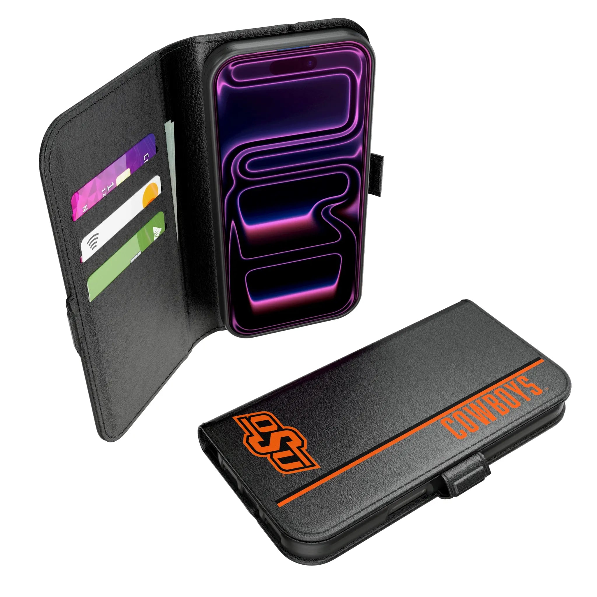 Oklahoma State University Cowboys Sidebar iPhone Folio Phone Case for Apple iPhone#Device_iPhone 17 Pro