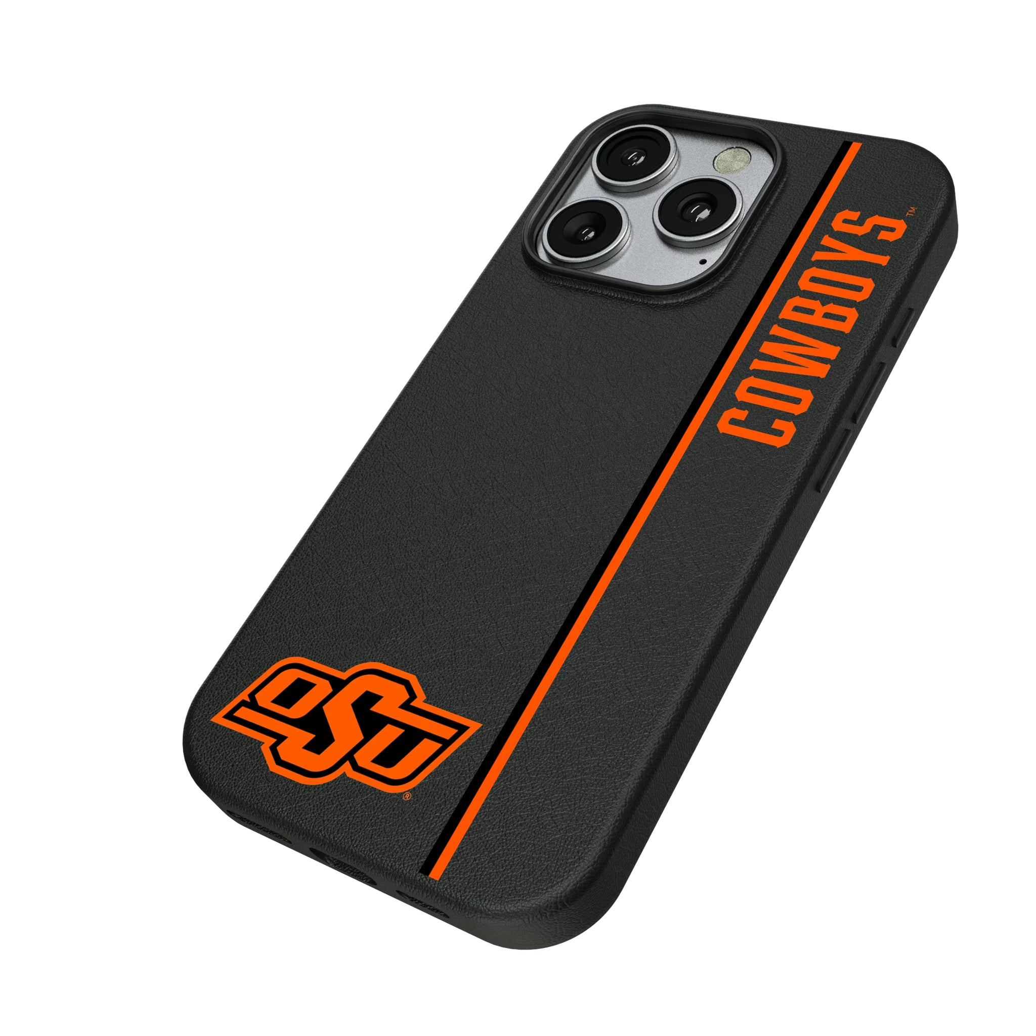 Oklahoma State University Cowboys Sidebar iPhone MagSafe Compatible Phone Case for Apple iPhone - Isometric View