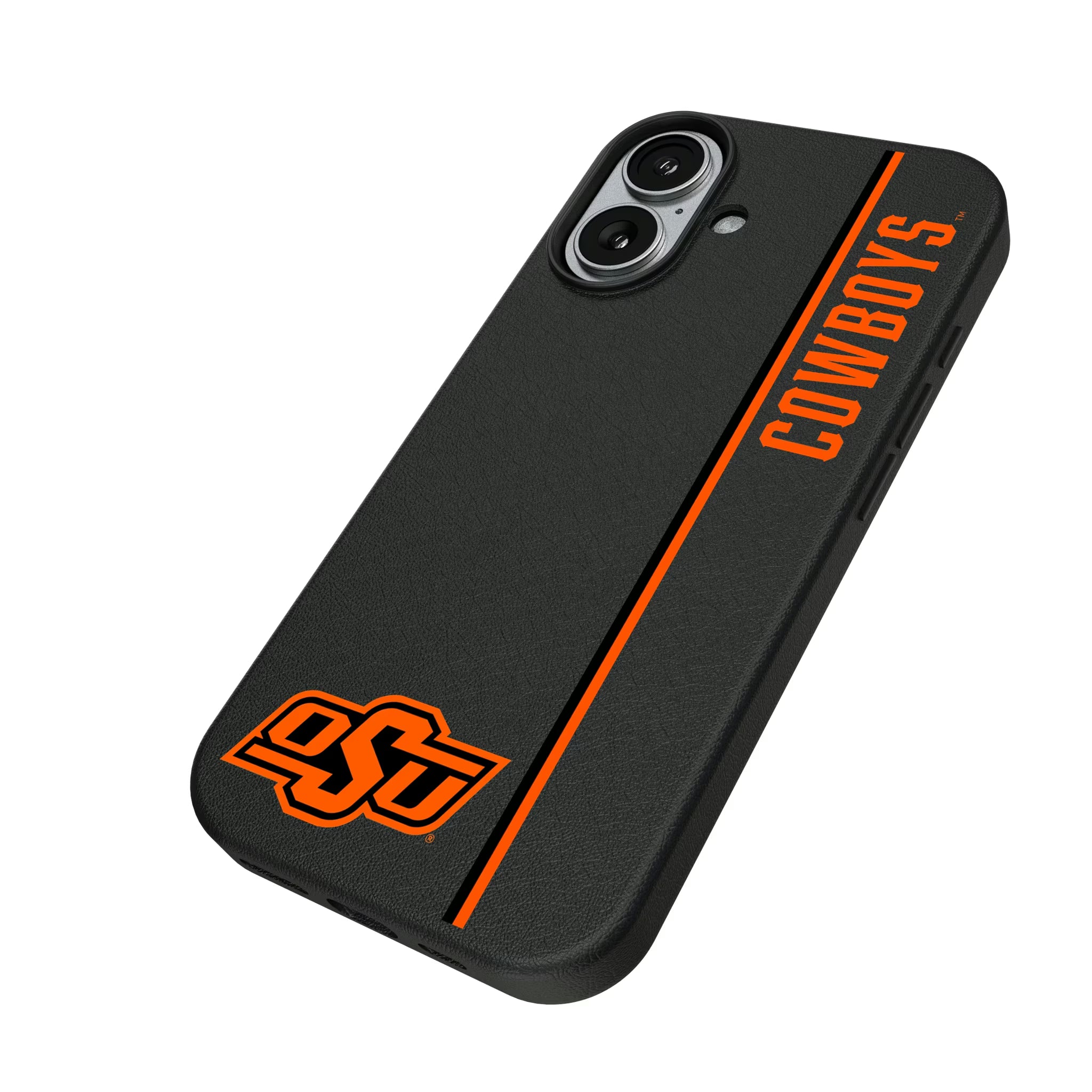 Oklahoma State University Cowboys Sidebar iPhone MagSafe Compatible Phone Case for Apple iPhone - Isometric View#Device_iPhone 17