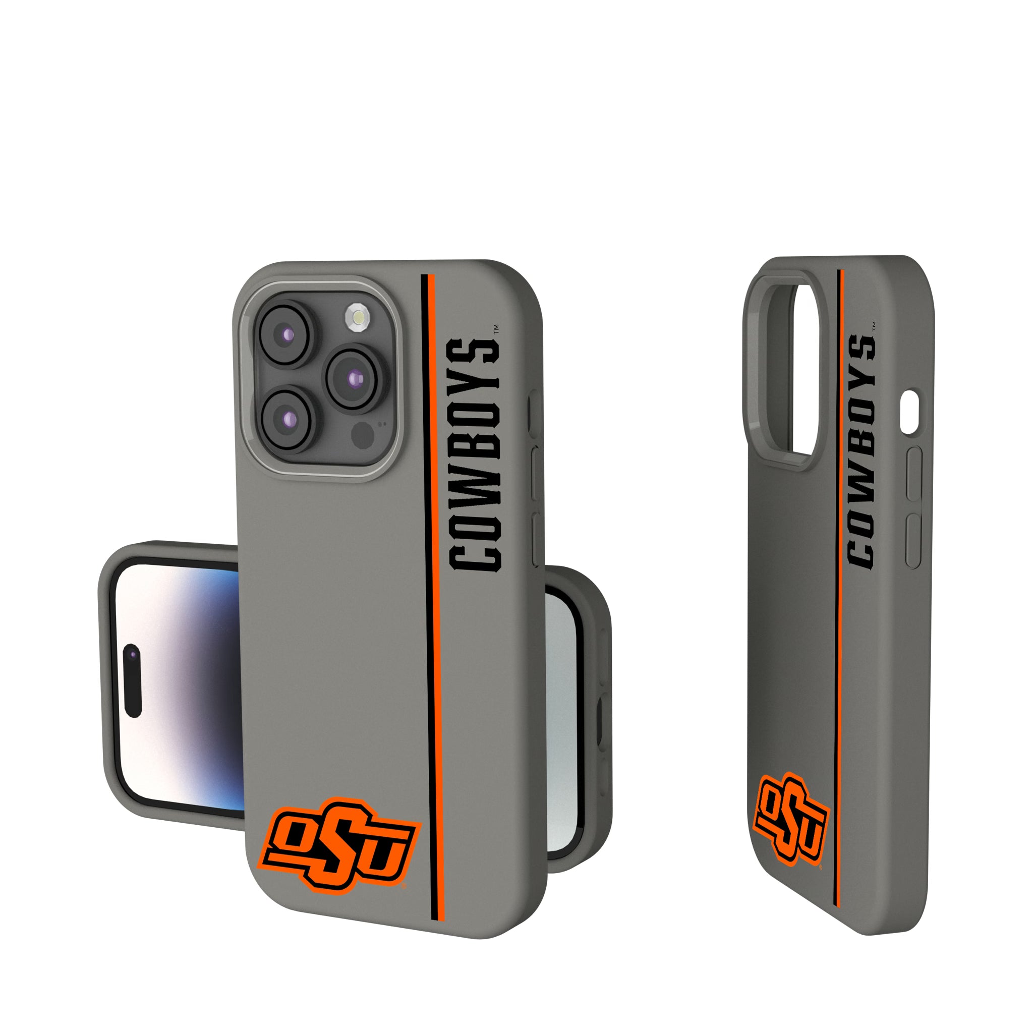 Oklahoma State University Cowboys Sidebar iPhone Soft Touch Phone Case for Apple iPhone