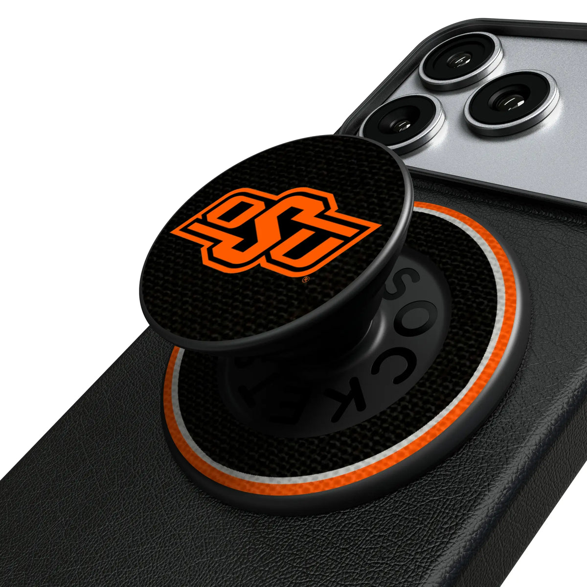 Oklahoma State University Cowboys Stripe Popsockets Round Magnetic