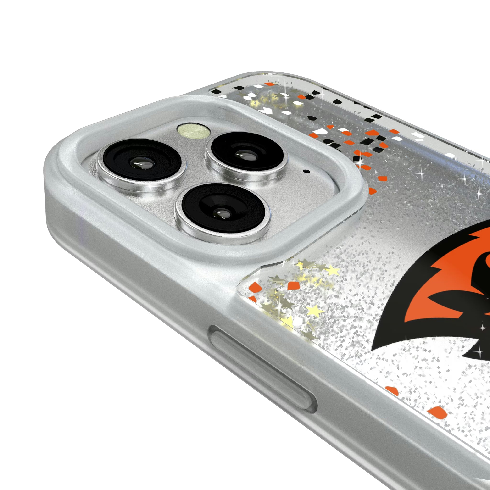Oregon State University Beavers Confetti iPhone Glitter Phone Case for Apple iPhone - Detail#Device_iPhone 16 Pro