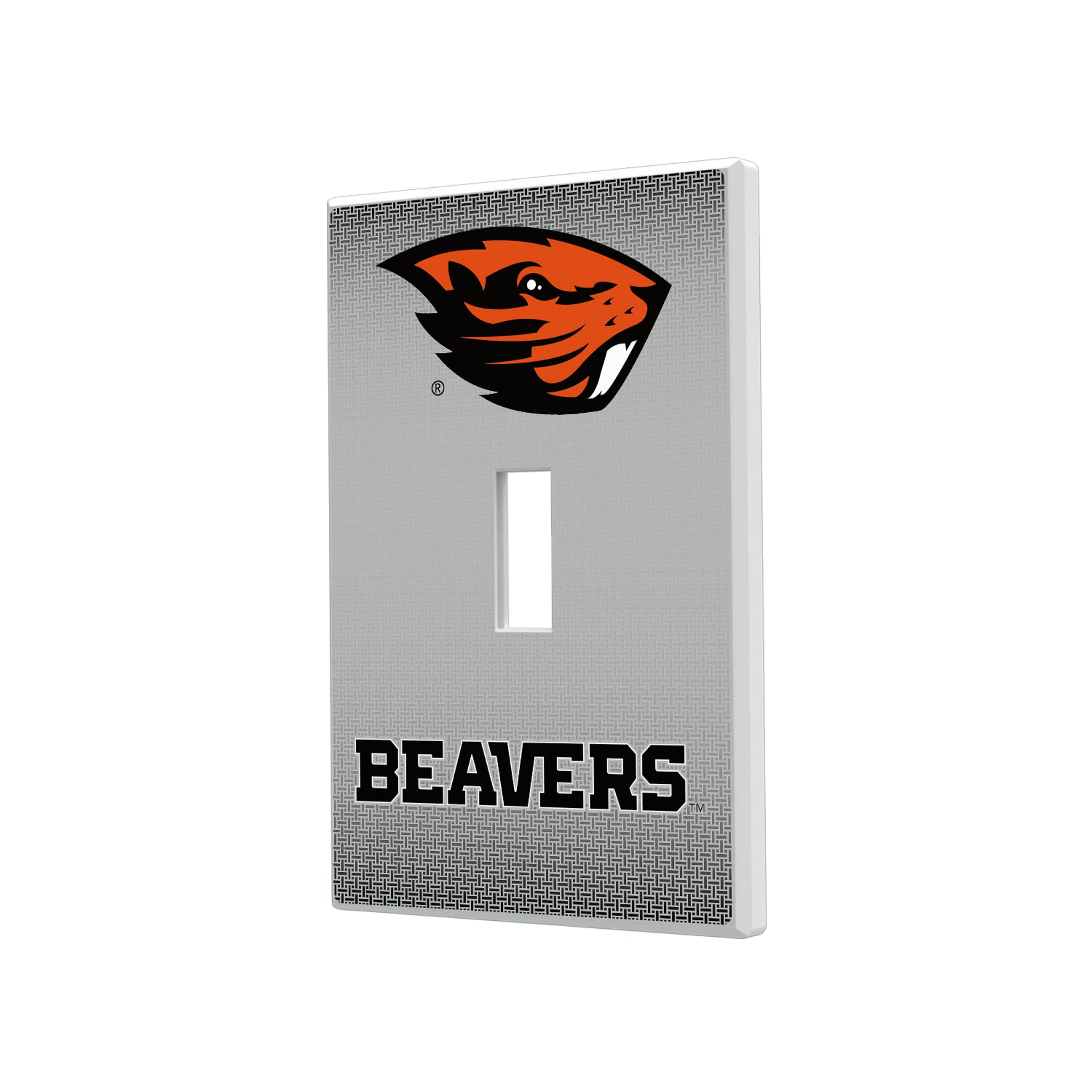 Oregon State University Beavers Linen Hidden-Screw Light Switch Plate#Style_Single Toggle