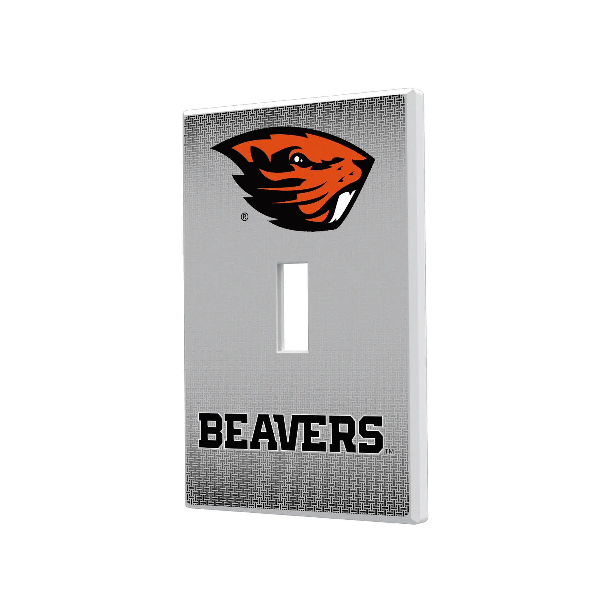 Oregon State University Beavers Linen Hidden-Screw Light Switch Plate#Style_Single Toggle