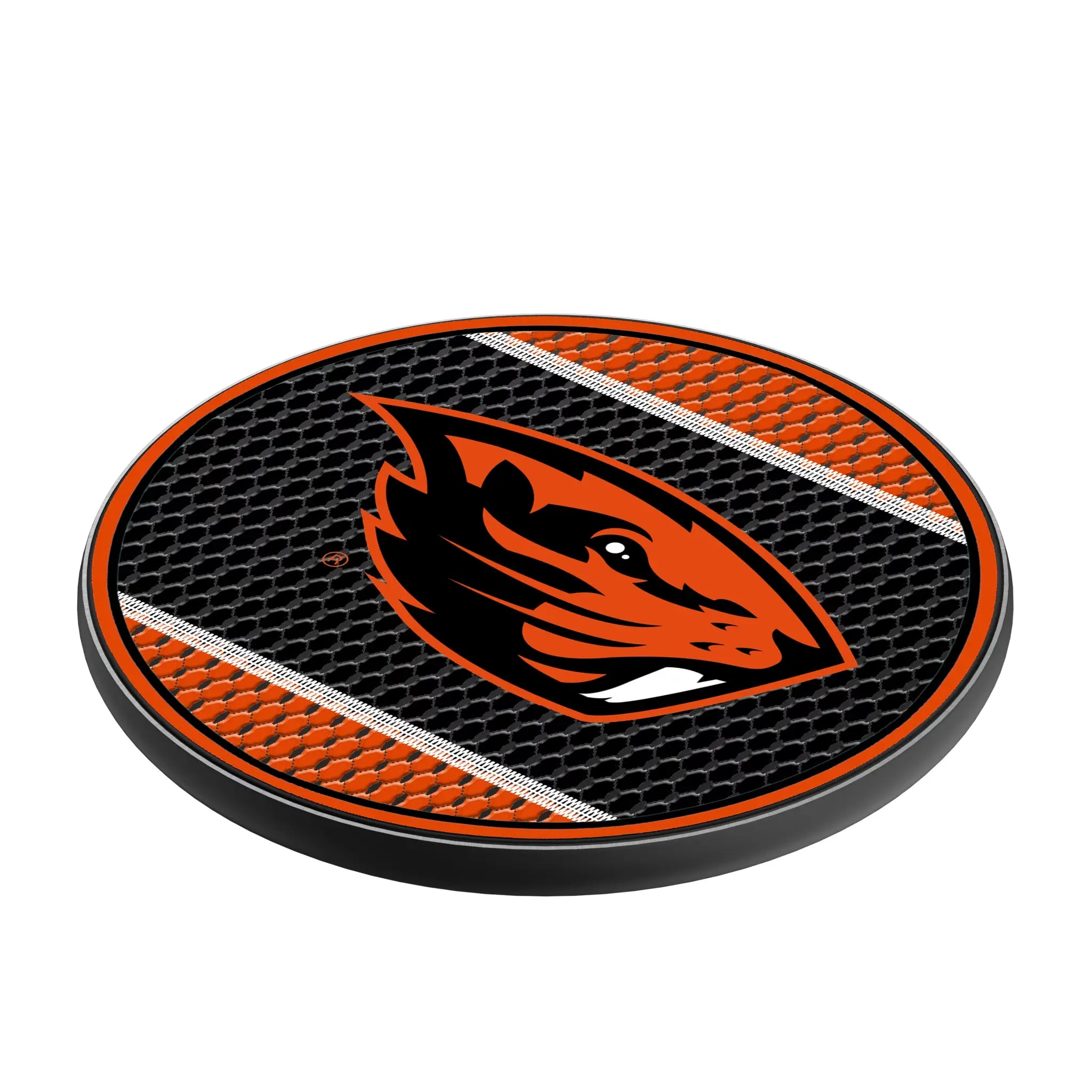 Oregon State University Beavers Mesh 15-Watt Wireless Charger - Isometric View