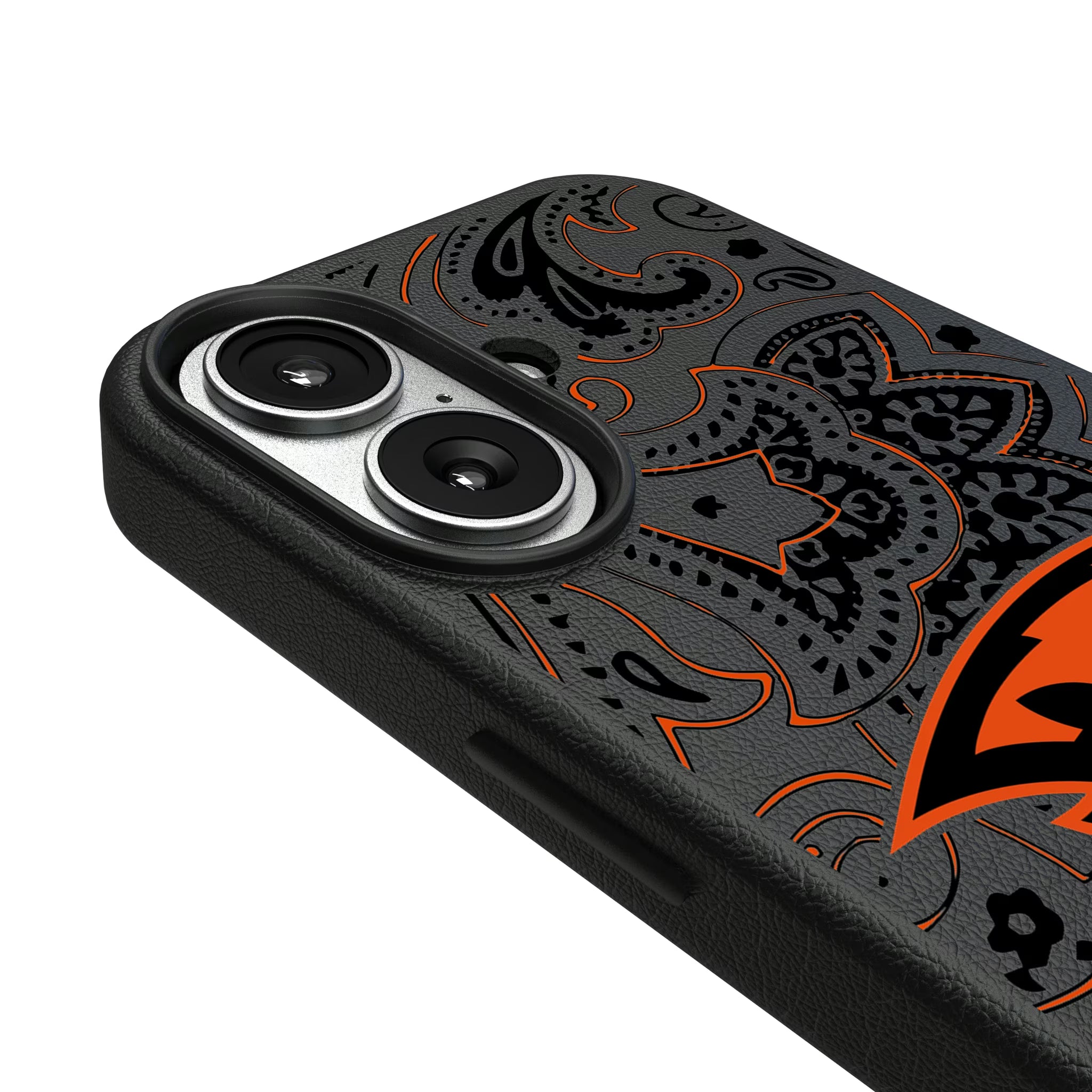 Oregon State University Beavers Paisley iPhone MagSafe Compatible Phone Case for Apple iPhone - Detail#Device_iPhone 17