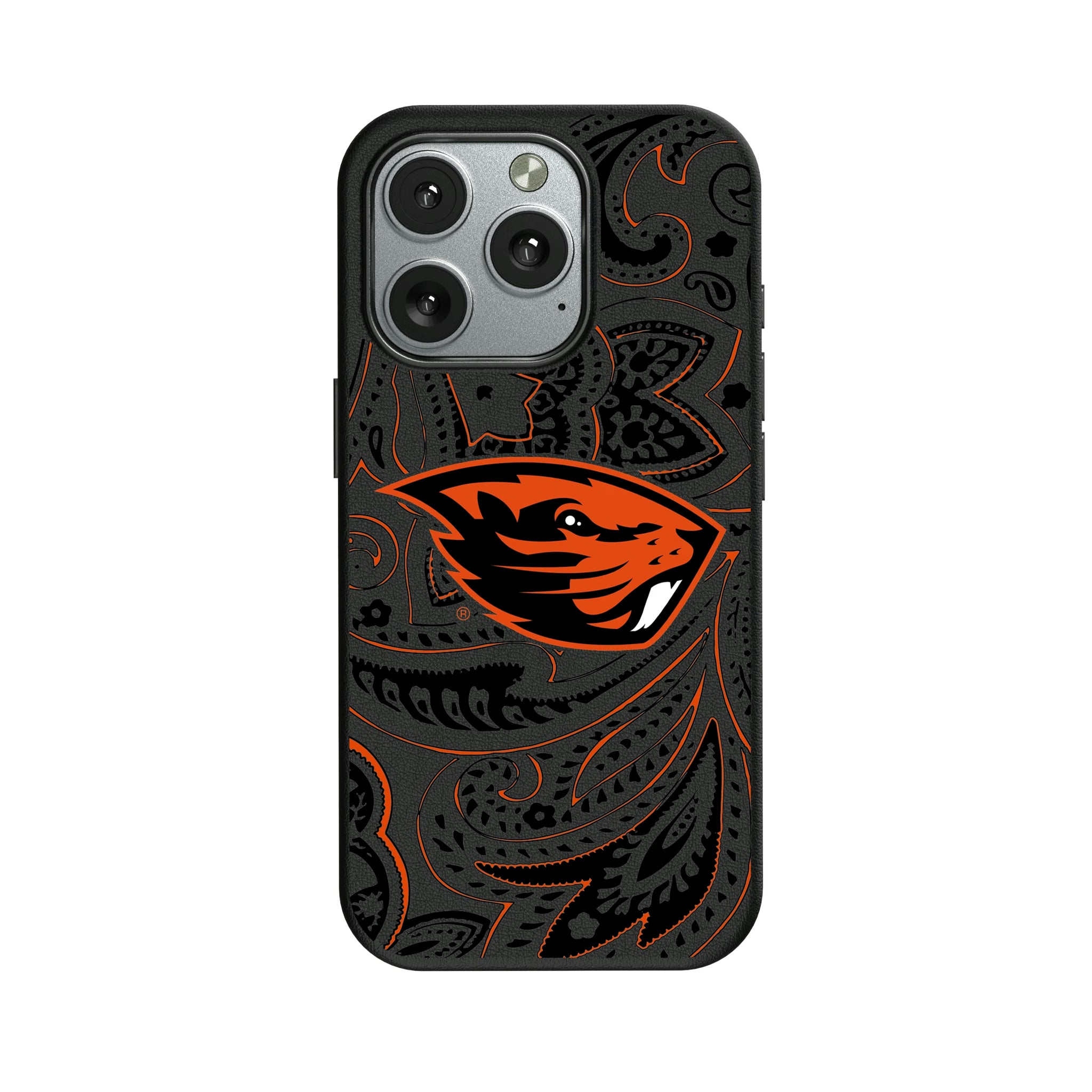 Oregon State University Beavers Paisley iPhone MagSafe Compatible Phone Case for Apple iPhone
