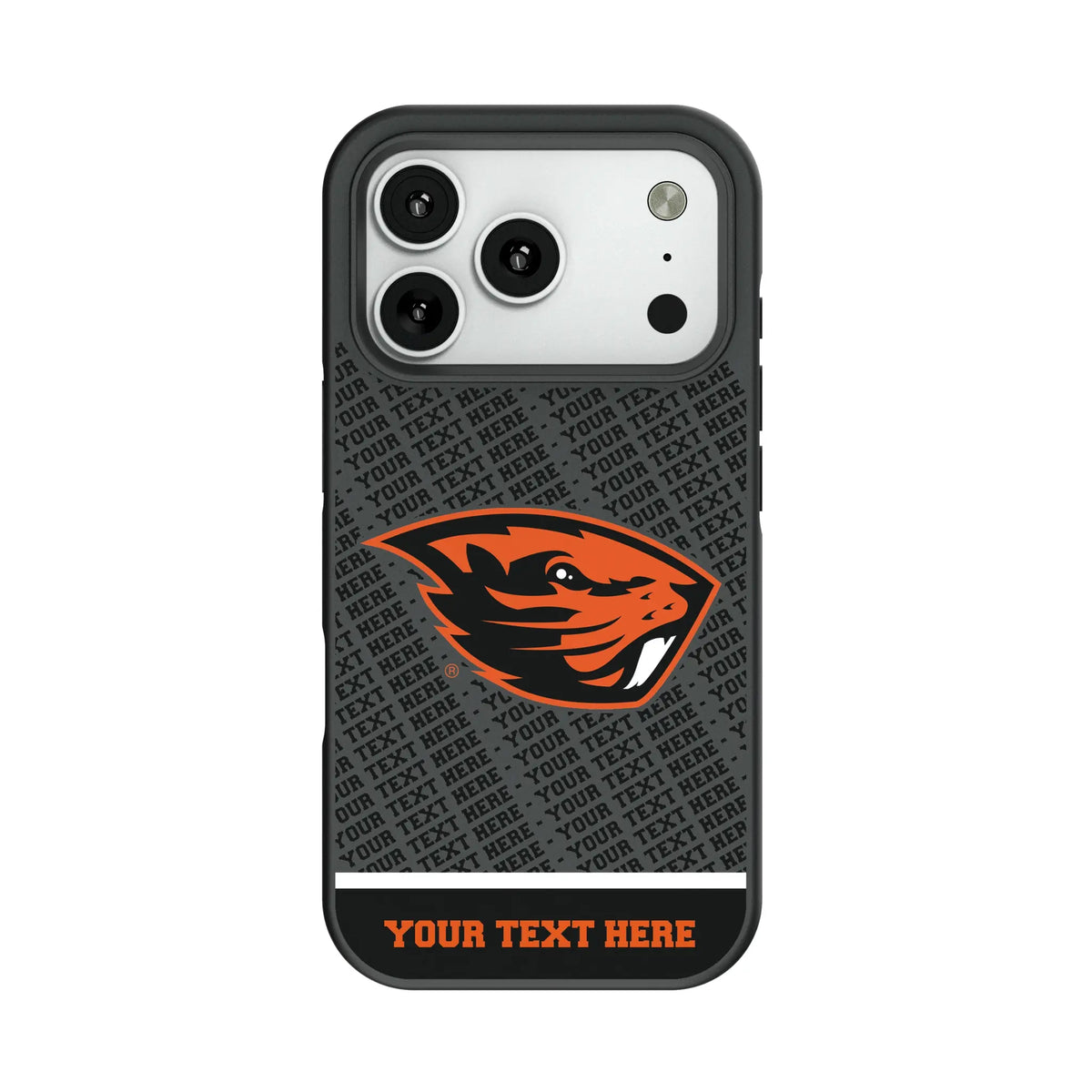 Oregon State University Beavers Personalized EndZone Plus Bump Phone Case for Apple iPhone