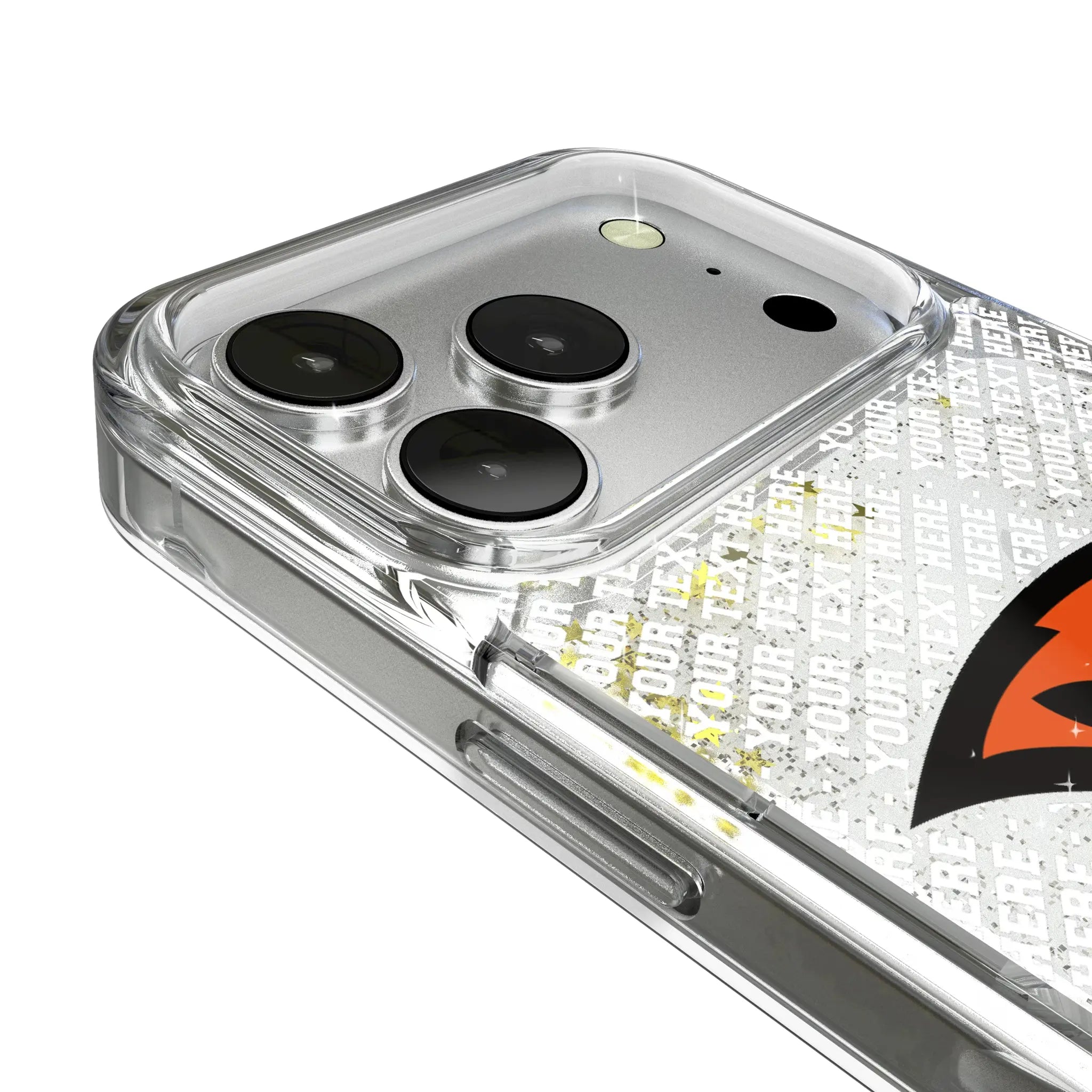 Oregon State University Beavers Personalized EndZone Plus iPhone Glitter Phone Case for Apple iPhone - Detail