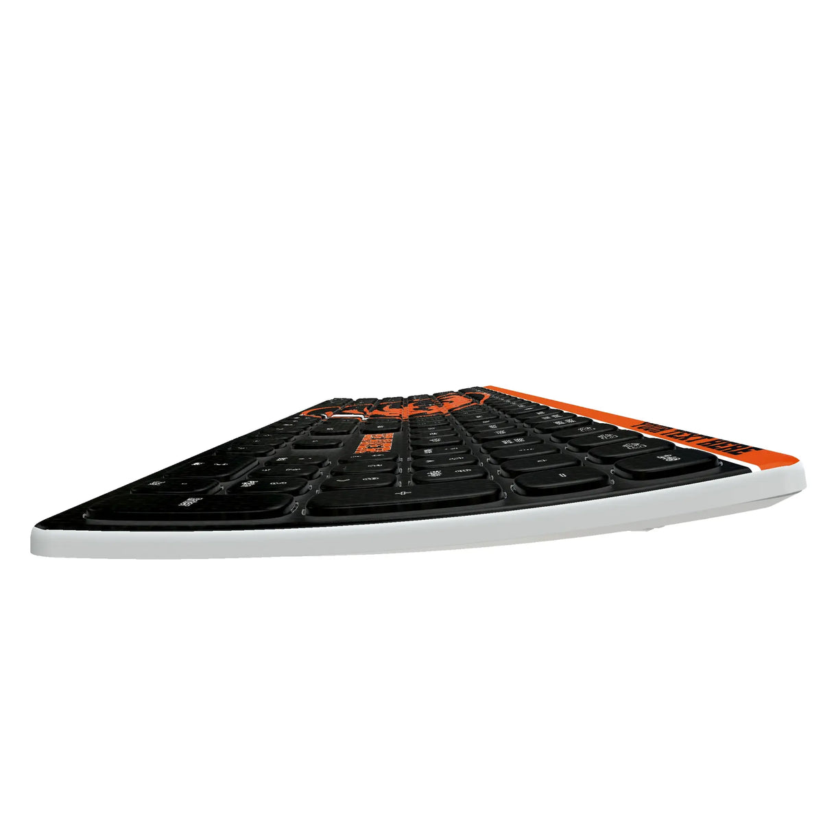 Oregon State University Beavers Personalized Endzone Solid KKB605 Curved Wireless Keyboard