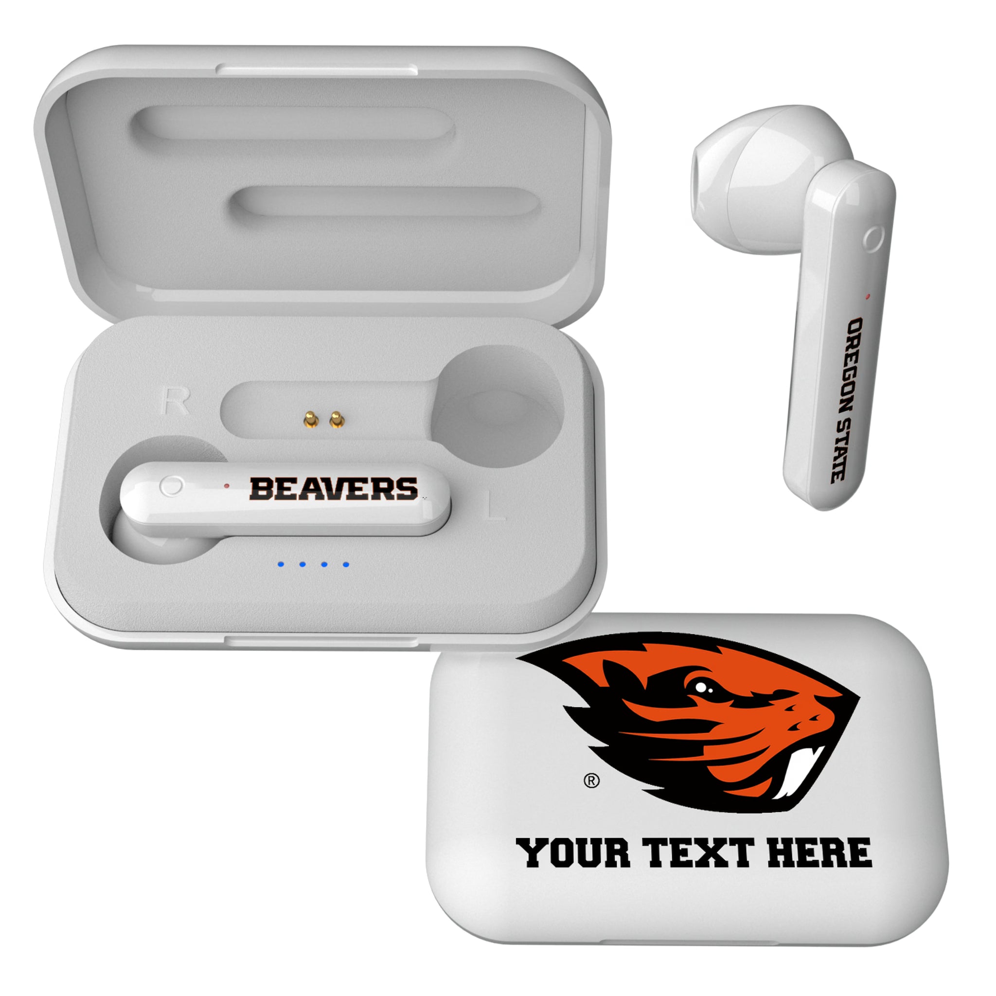 Oregon State University Beavers Personalized Insignia Wireless TWS Earbuds