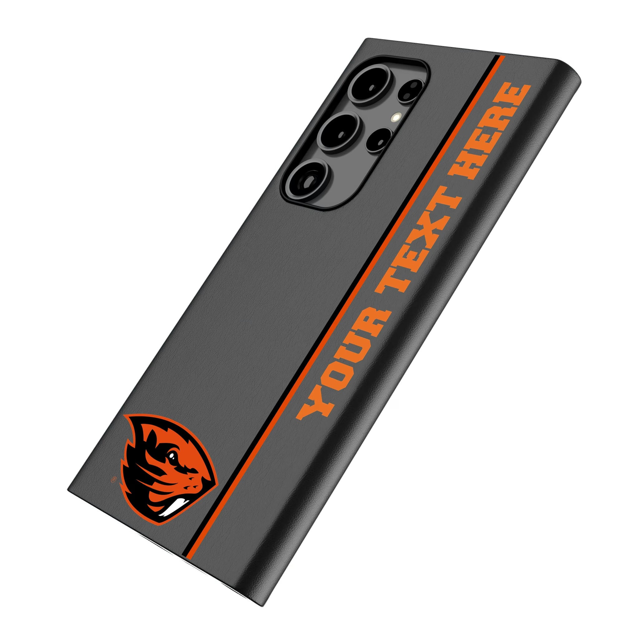 Oregon State University Beavers Personalized Sidebard Galaxy MagSafe Compatible Phone Case for Samsung Galaxy - Isometric View