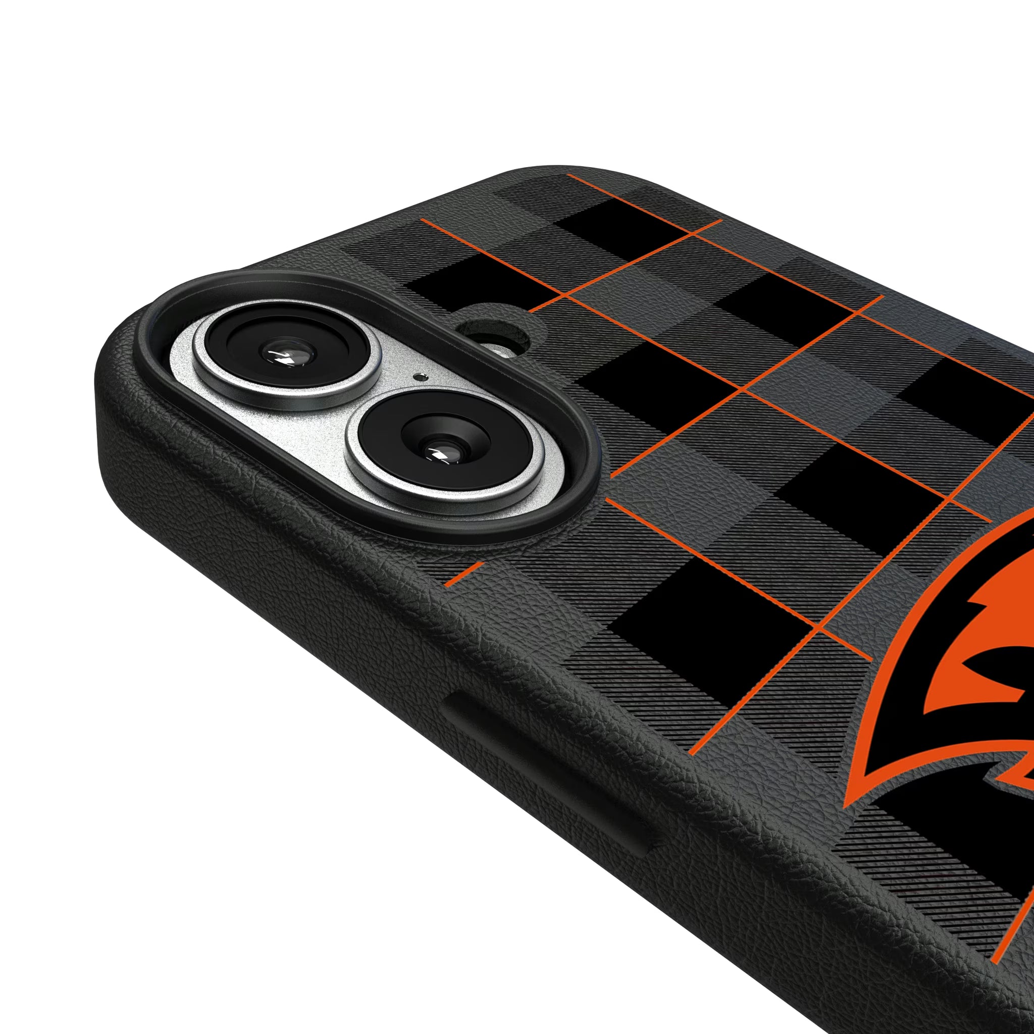 Oregon State University Beavers Plaid iPhone MagSafe Compatible Phone Case for Apple iPhone - Detail#Device_iPhone 17