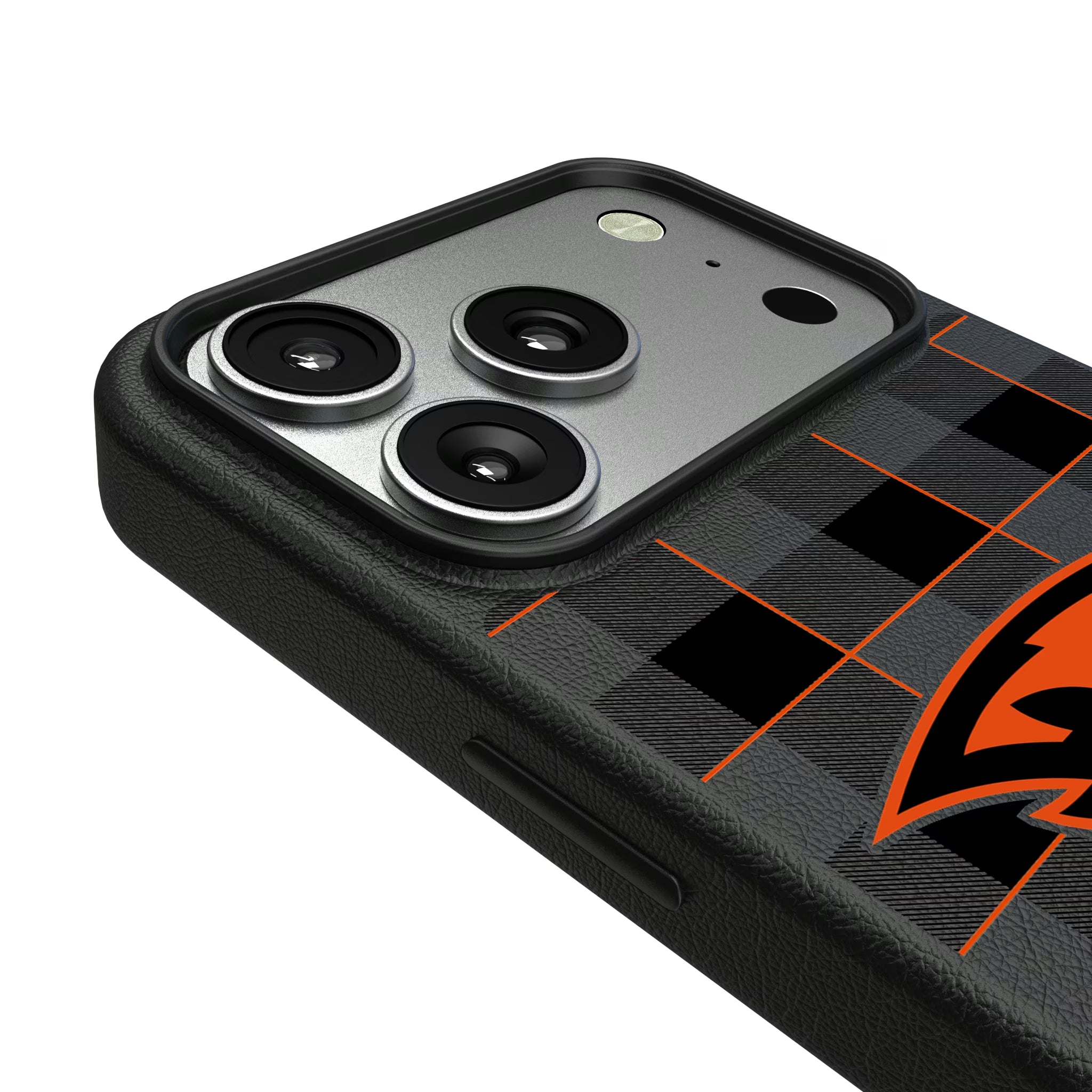 Oregon State University Beavers Plaid iPhone MagSafe Compatible Phone Case for Apple iPhone - Detail#Device_iPhone 17 Pro