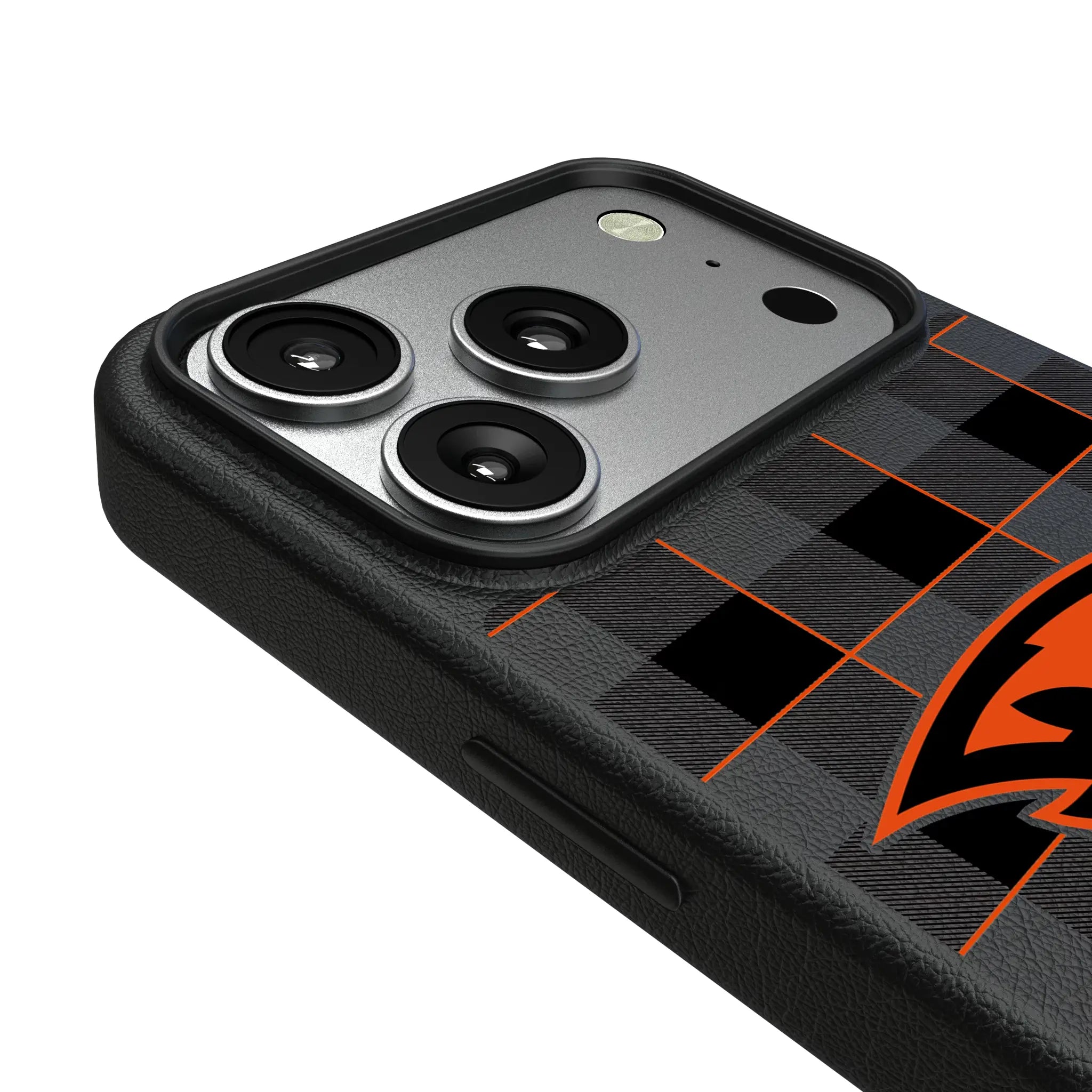 Oregon State University Beavers Plaid iPhone MagSafe Compatible Phone Case for Apple iPhone - Detail#Device_iPhone 17 Pro