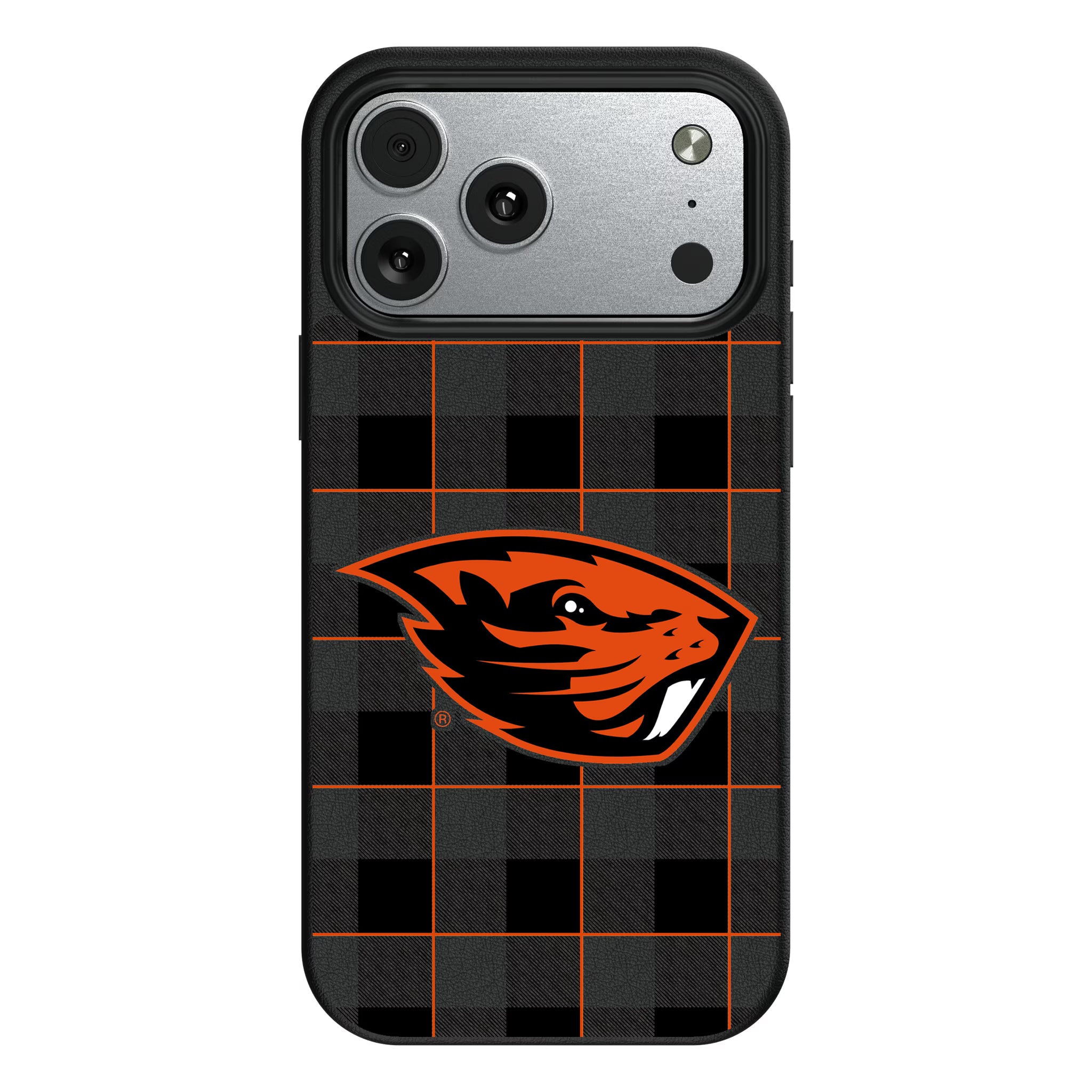 Oregon State University Beavers Plaid iPhone MagSafe Compatible Phone Case for Apple iPhone#Device_iPhone 17 Pro Max