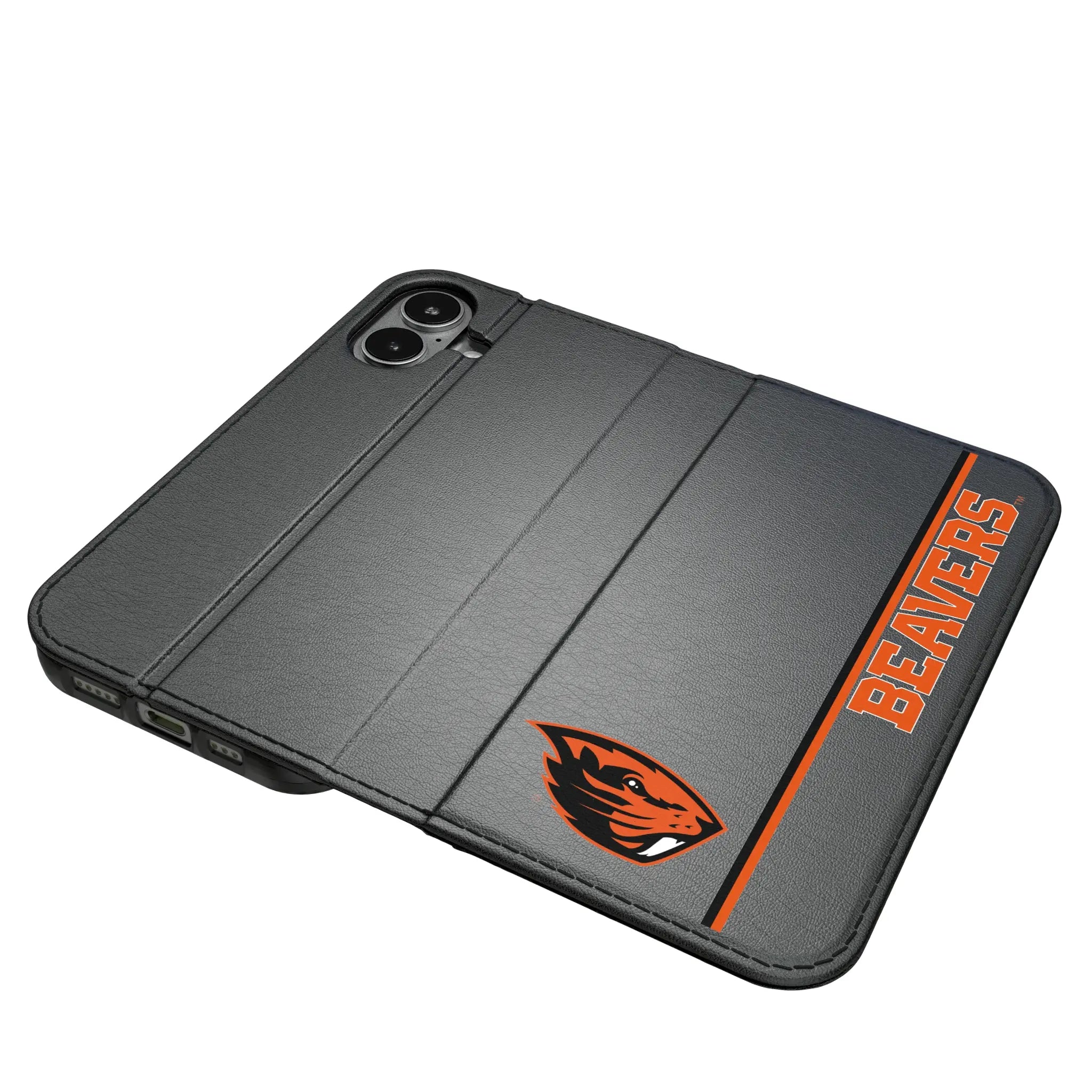 Oregon State University Beavers Sidebar iPhone Folio Phone Case for Apple iPhone#Device_iPhone 17