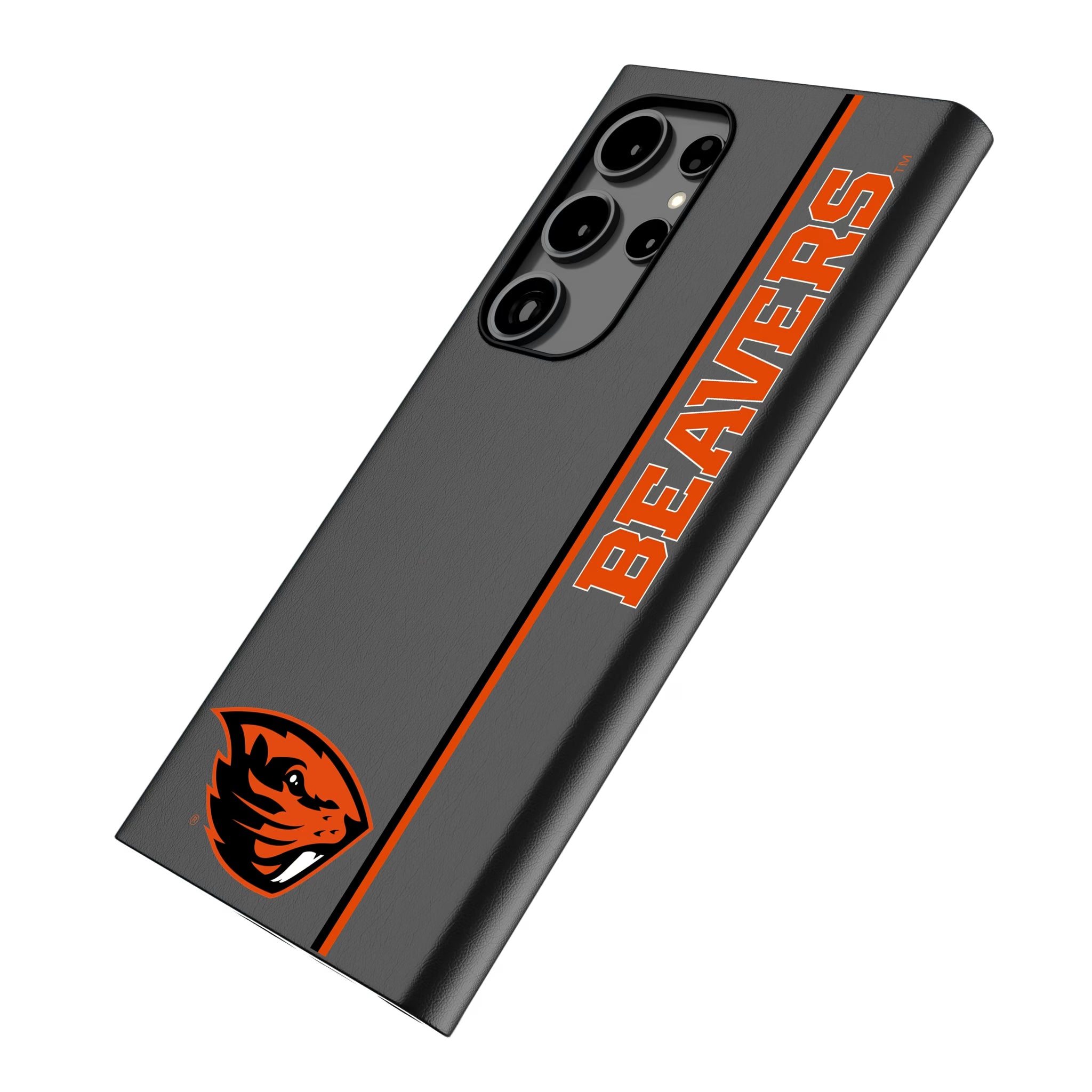 Oregon State University Beavers Sidebar Galaxy MagSafe Compatible Phone Case for Samsung Galaxy - Isometric View
